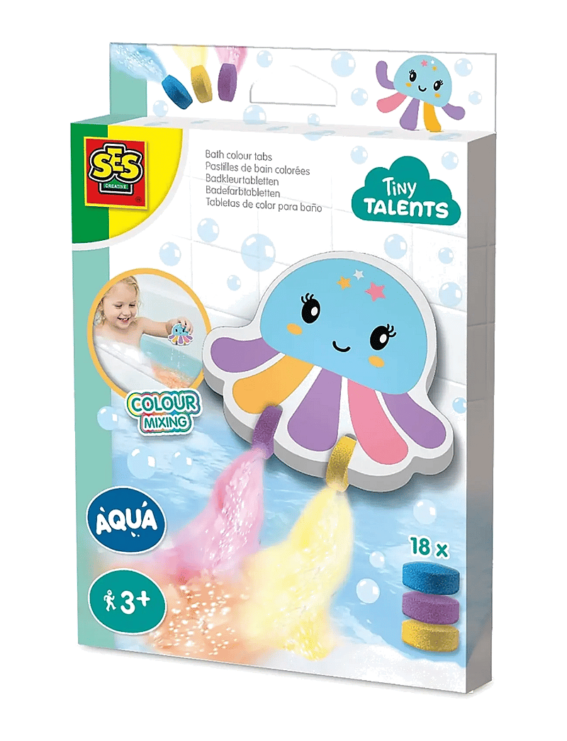 SES Creative - Bath Time - Bath Colour Octopus - vannimänguasjad - multi - 1