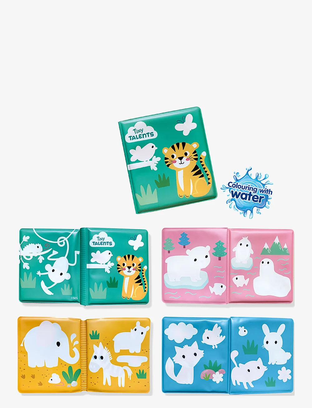 SES Creative - Bath Time - Colouring with Water Bath Book - badespielzeug - multi - 1