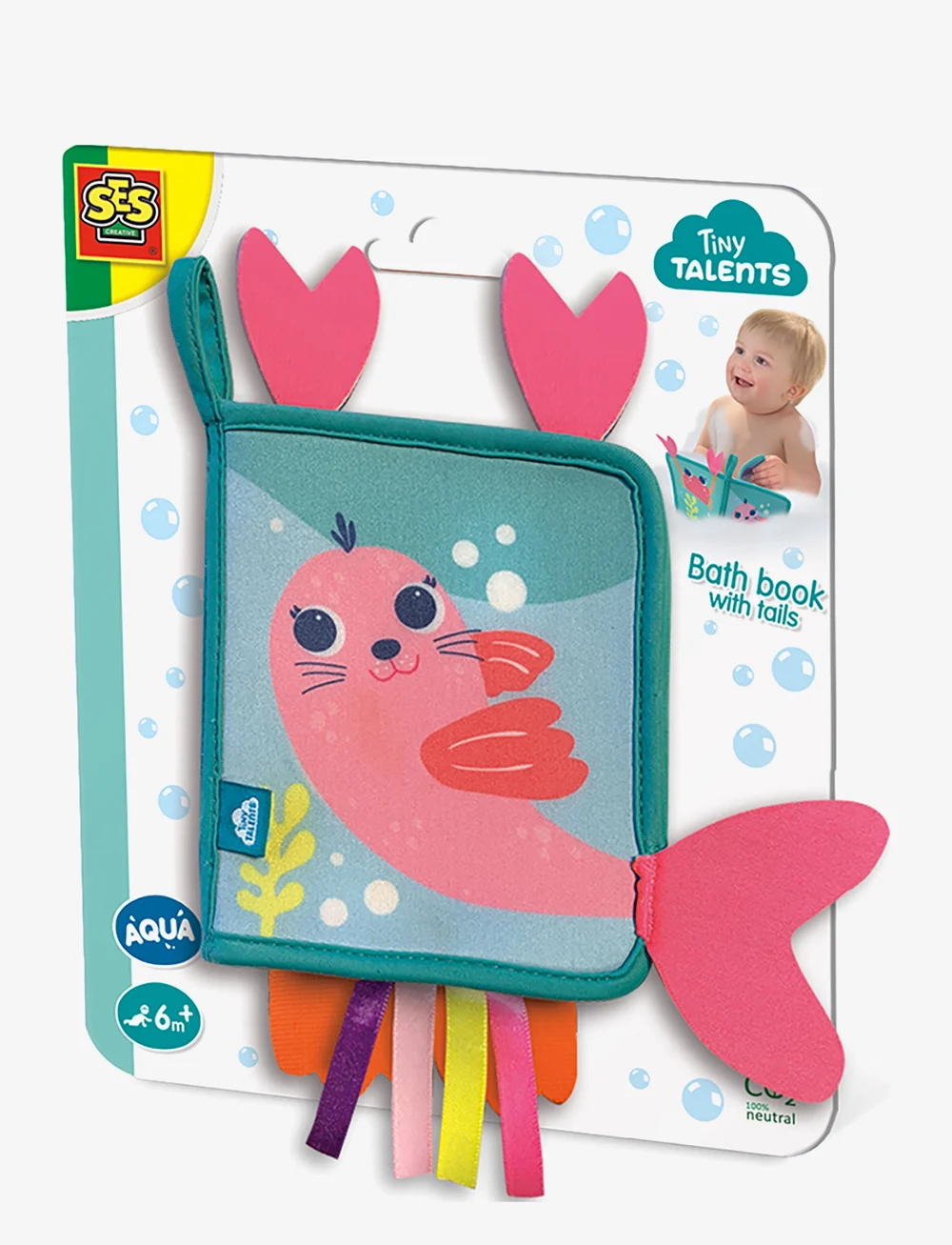SES Creative - Bath Time - Book with Tails - vannimänguasjad - multi - 0