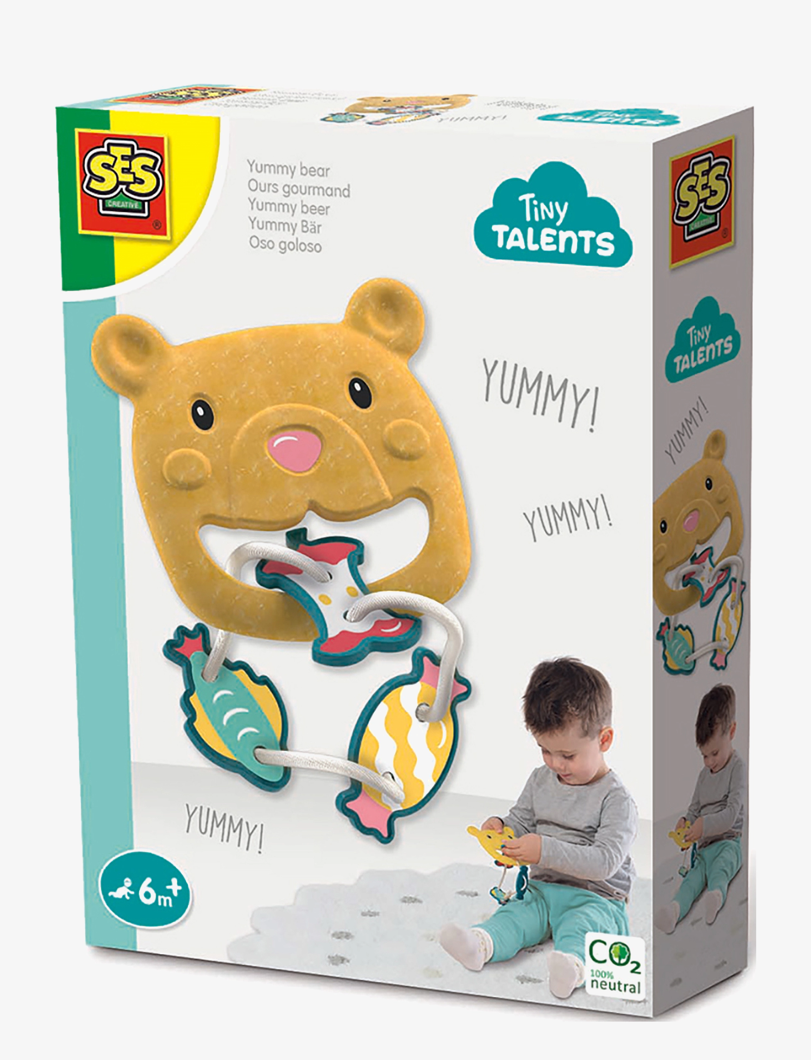 SES Creative Yummy bear - Activity toy - Beebide mänguasjad - BROWN / multi