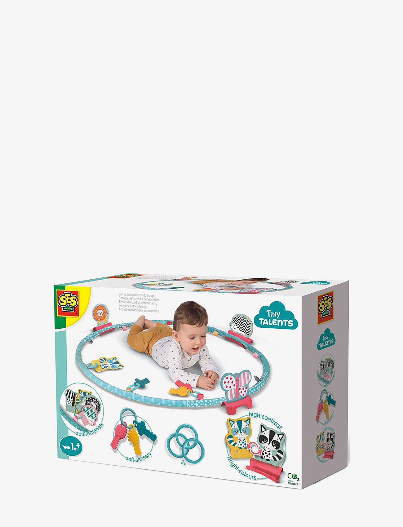 SES Creative - Sense around activity hoop - interaktiva leksaker - light blue - 0