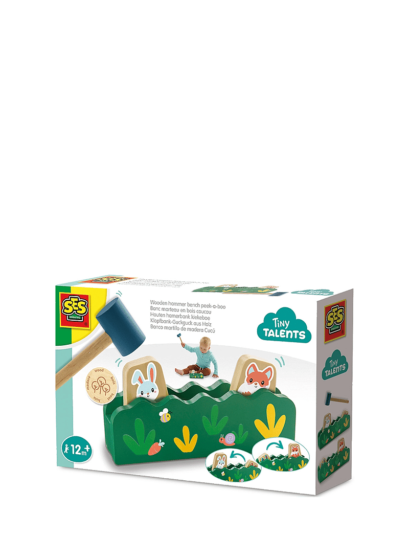 SES Creative - Hammer Bench - Peek-a-boo - haamripingiga mänguasi - green - 1