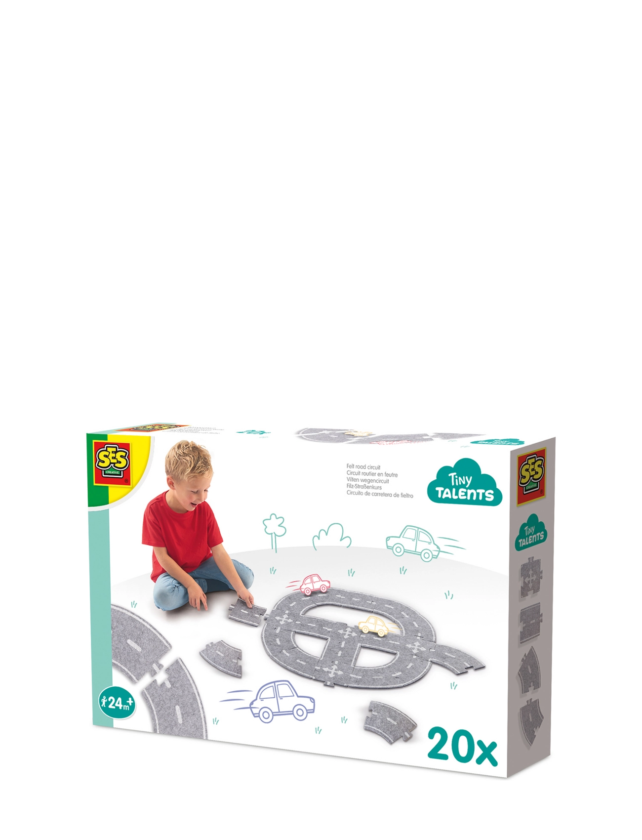 Felt Road Circuit 20 parts - GREY