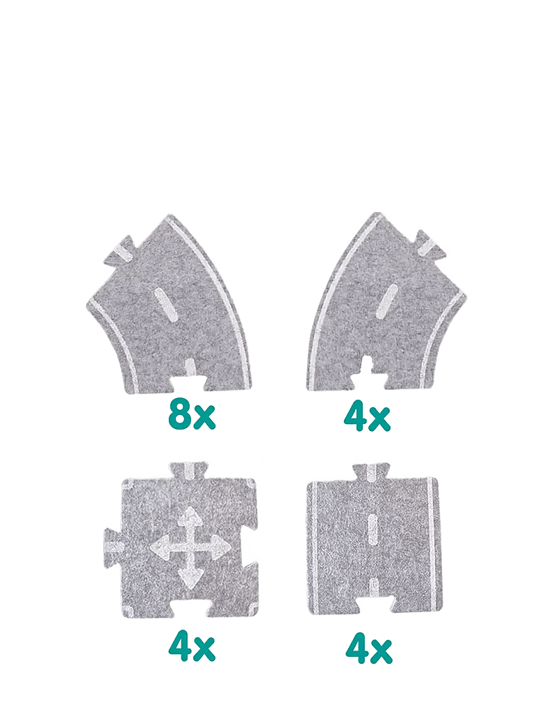 SES Creative - Felt Road Circuit 20 parts - võistlusrajad - grey - 2