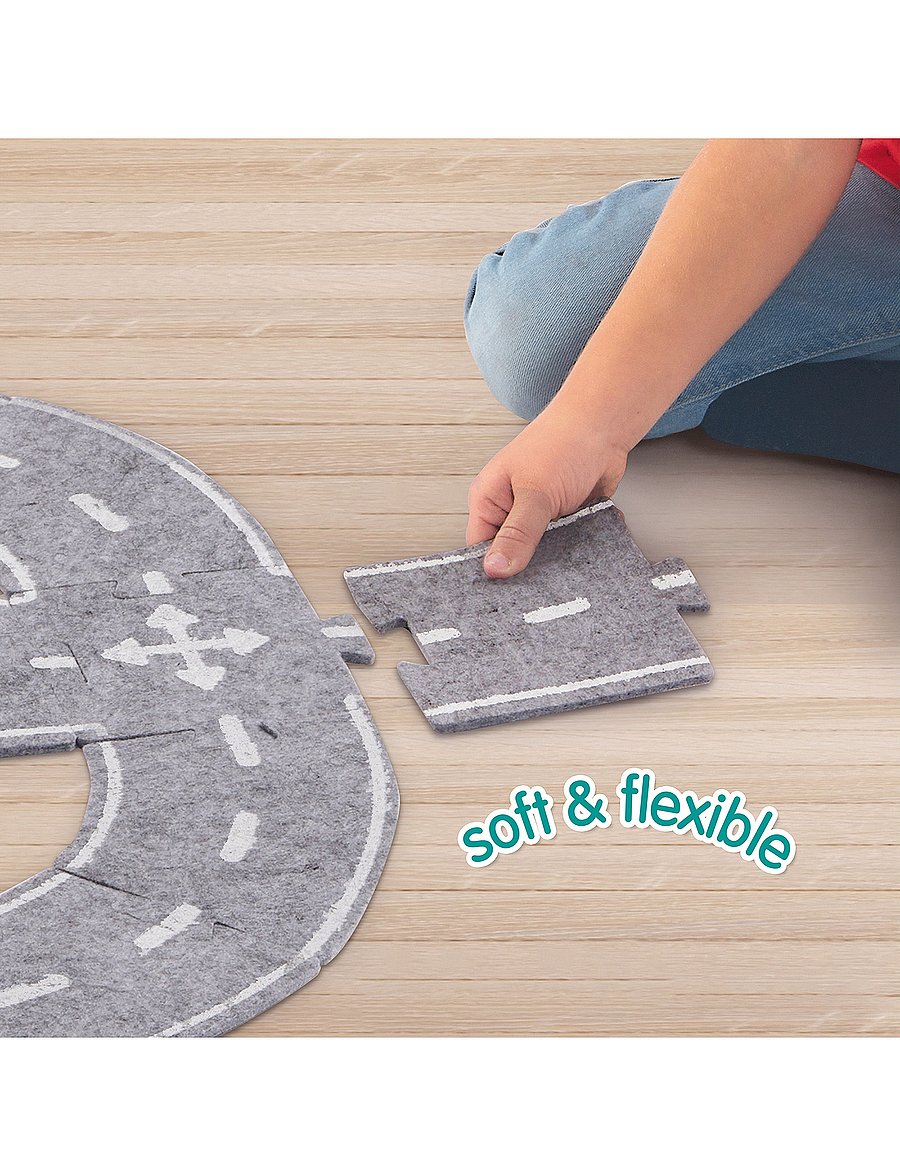 SES Creative - Felt Road Circuit 20 parts - rennbahnen - grey - 0
