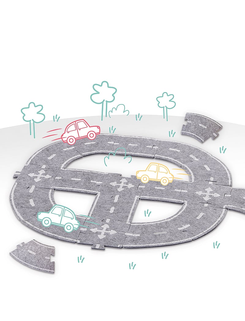 SES Creative - Felt Road Circuit 20 parts - võistlusrajad - grey - 3