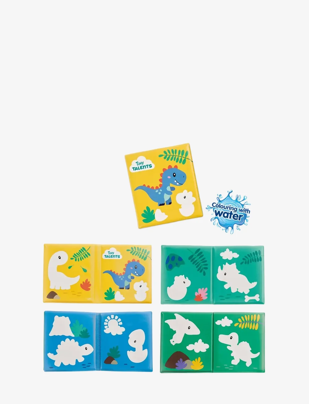 SES Creative - Bath Time - Colouring with Water - Dino Bath Book - vannimänguasjad - multi - 2