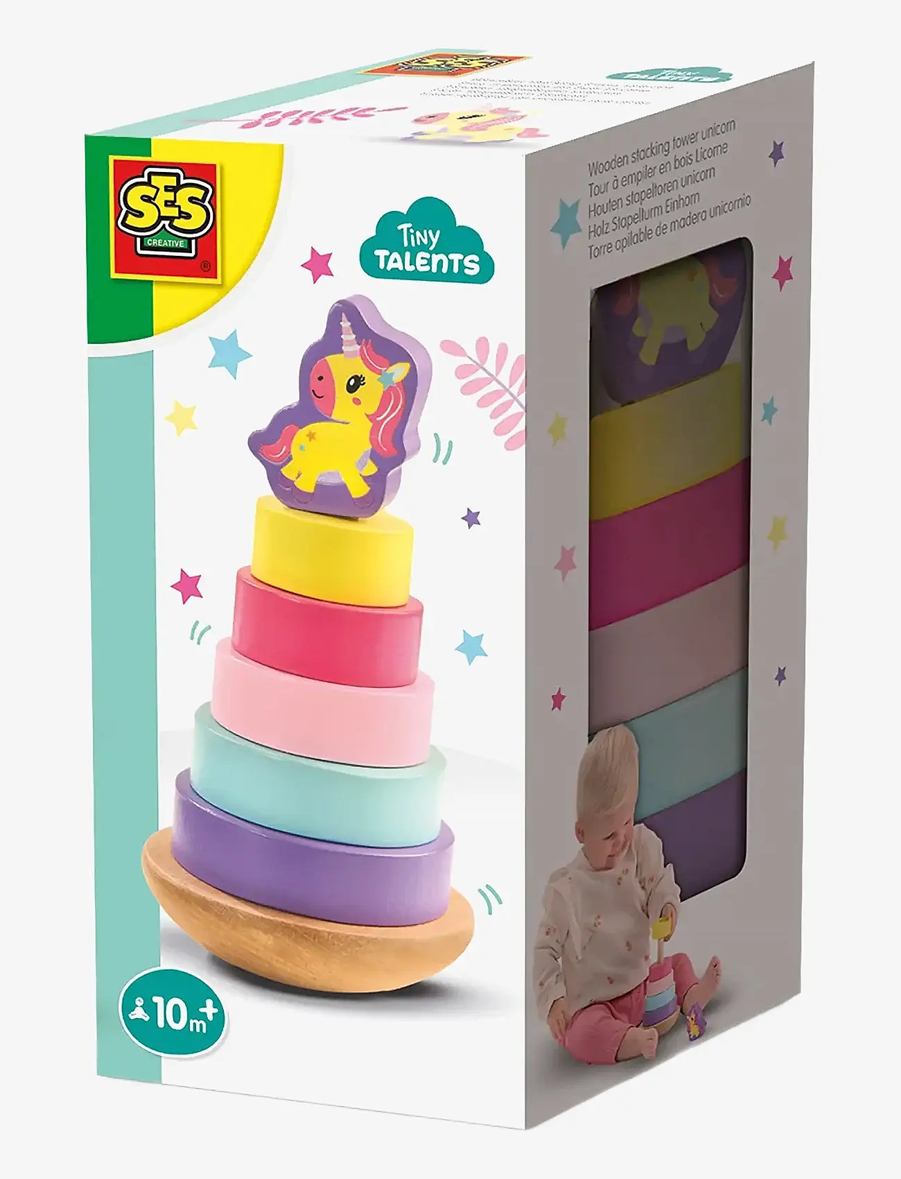 SES Creative - Stacking Tower - Unicorn - lägsta priserna - multi - 0
