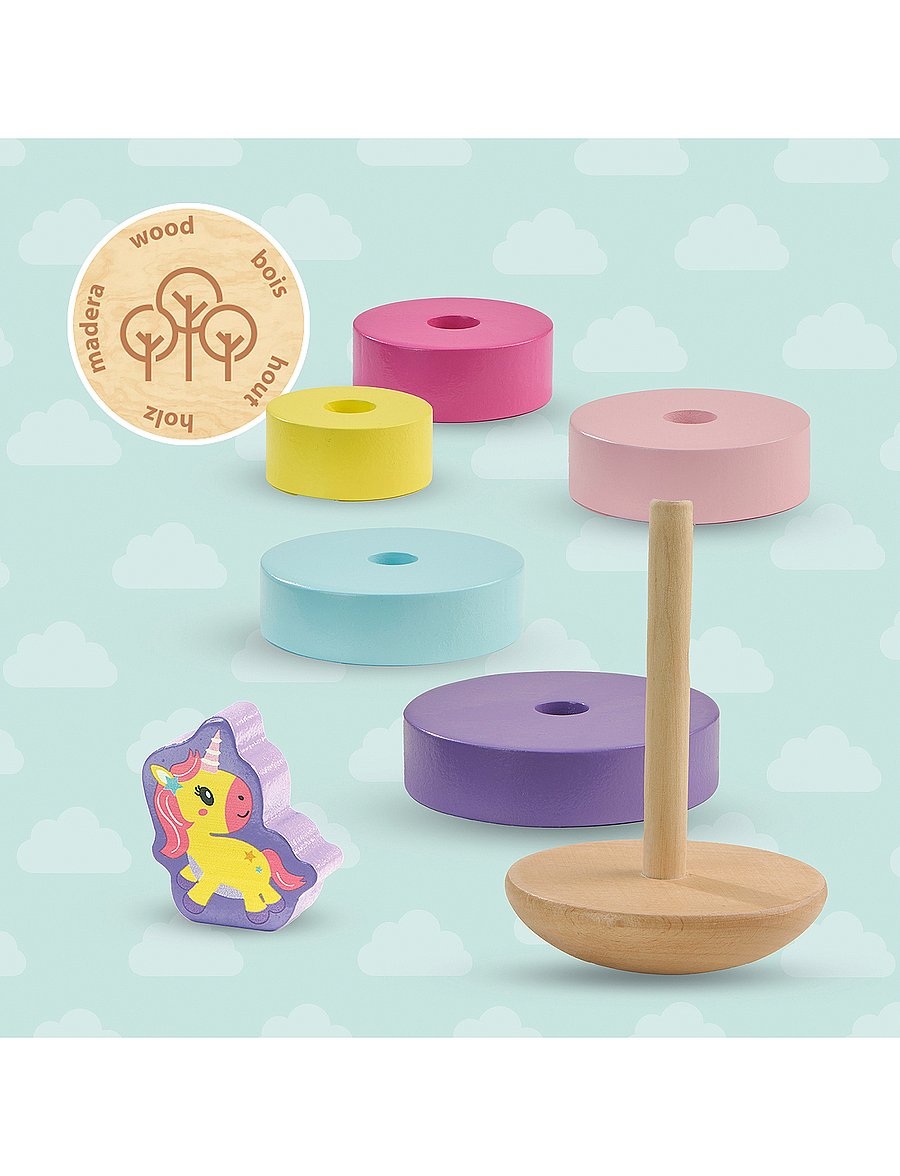 SES Creative - Stacking Tower - Unicorn - stapelklötze - multi - 3
