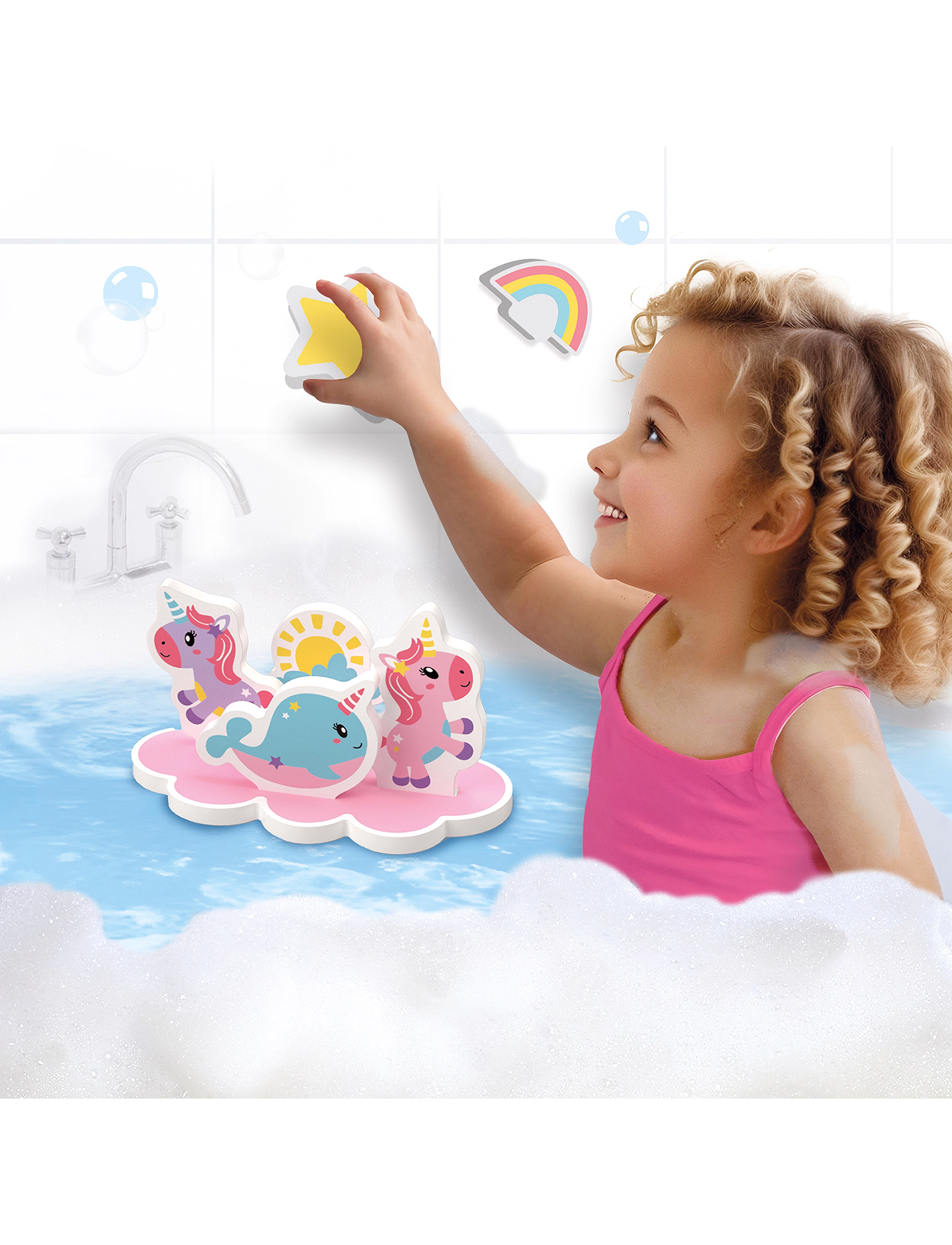 SES Creative Bath Time - Unicorn Island, One Size, Multi/patterned, Bath & Water Legetøj > Bath Legetøj, Børn
