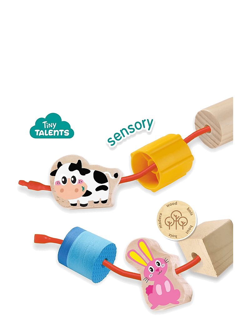 SES Creative - Lacing Sensory Beads - Farm Animals - steam-mänguasjad - multi - 1