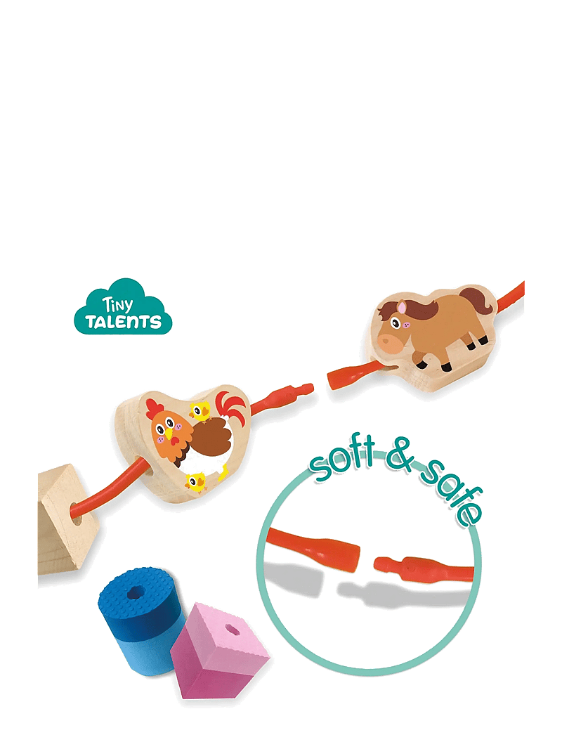 SES Creative - Lacing Sensory Beads - Farm Animals - steam-mänguasjad - multi - 2