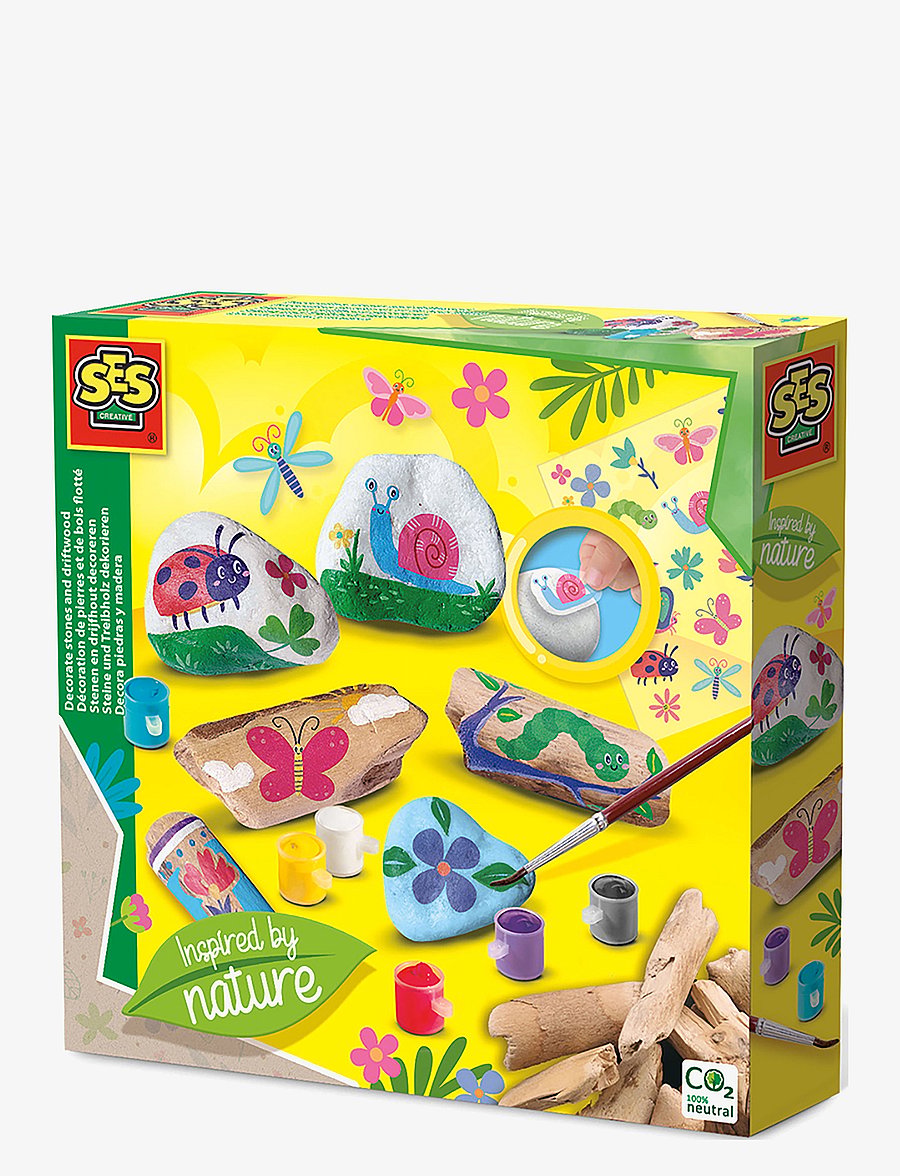 SES Creative - Decorate Stones and Driftwood - bastelset - multi - 0