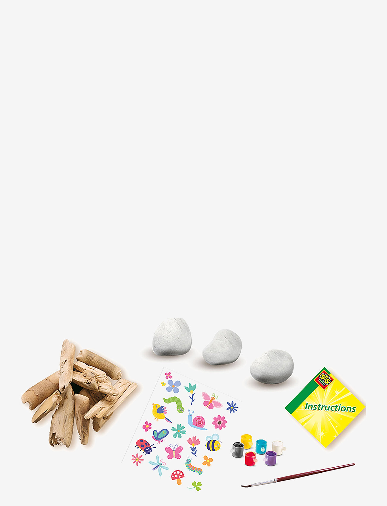 SES Creative - Decorate Stones and Driftwood - kit de loisirs créatifs - multi - 1