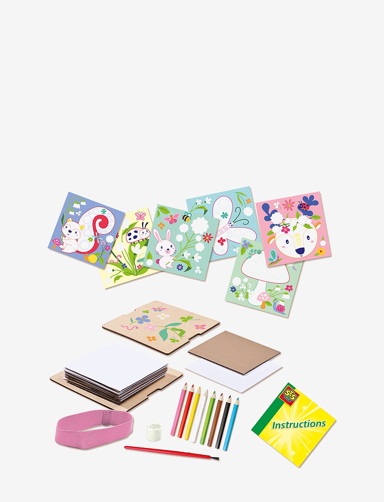 SES Creative - Flower Press Art - föndursett - multi - 1