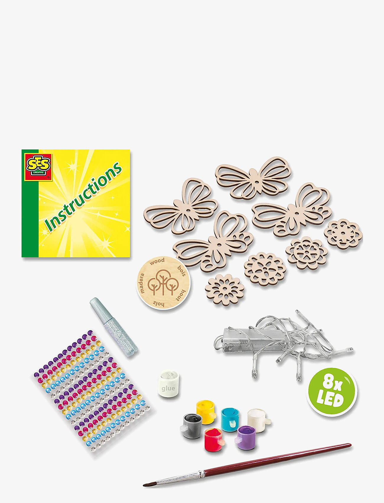 SES Creative - Light Garland - Inspired by Nature - kreasæt - multi - 2