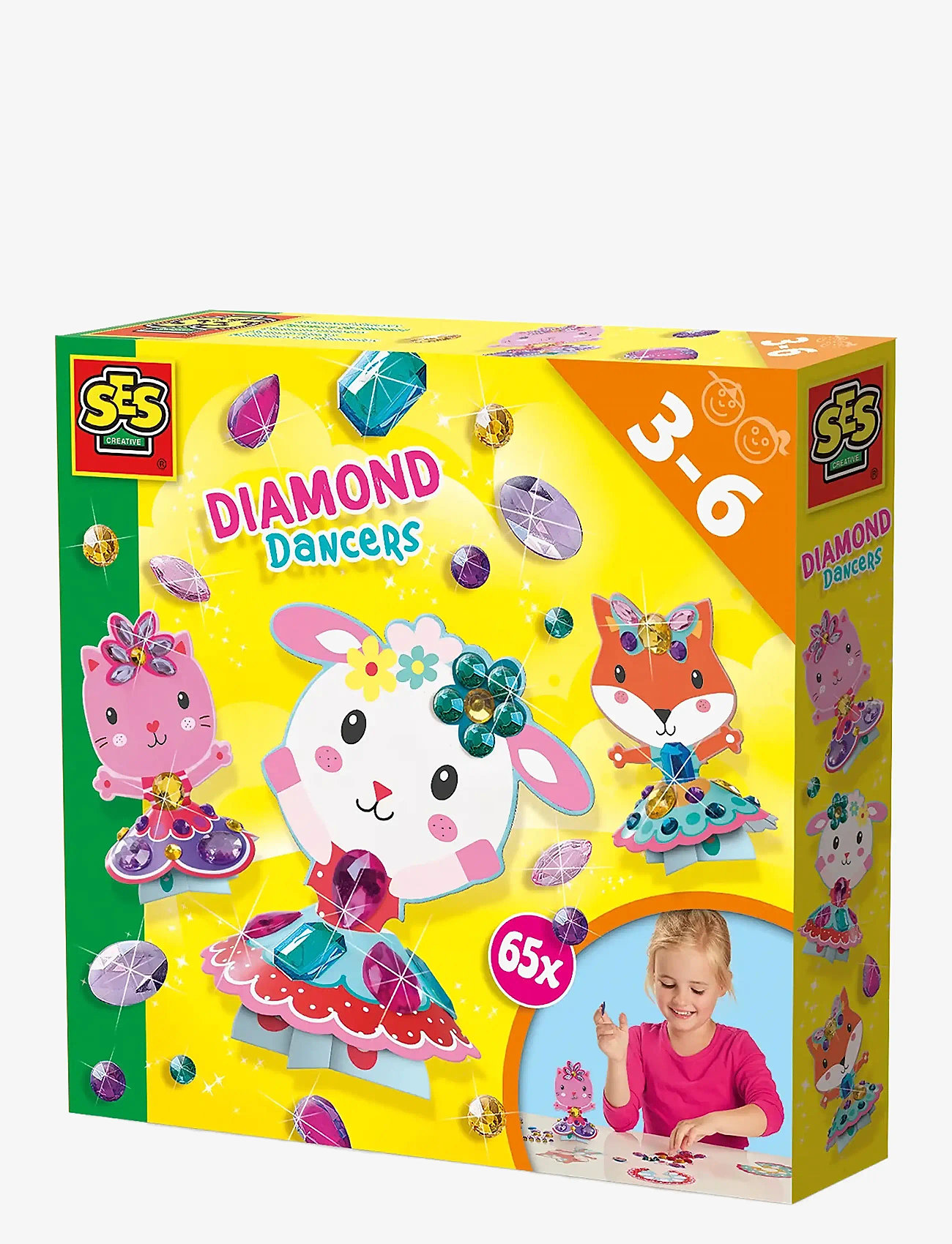 SES Creative - Diamond Painting - Diamond Dancers - käsitöökomplekt - multi - 1