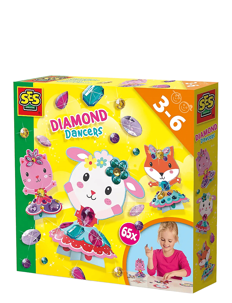 SES Creative - Diamond Painting - Diamond Dancers - käsitöökomplekt - multi - 1