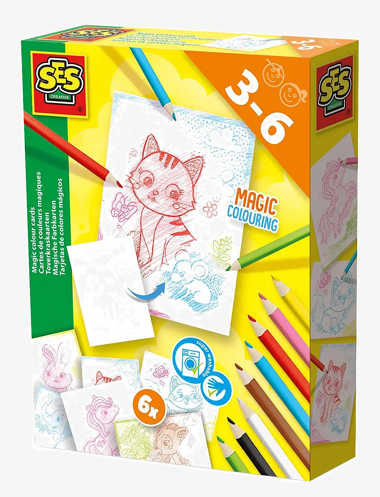 SES Creative - Scratch Colour Cards - Magic - farging & hobbybøker - multi - 0