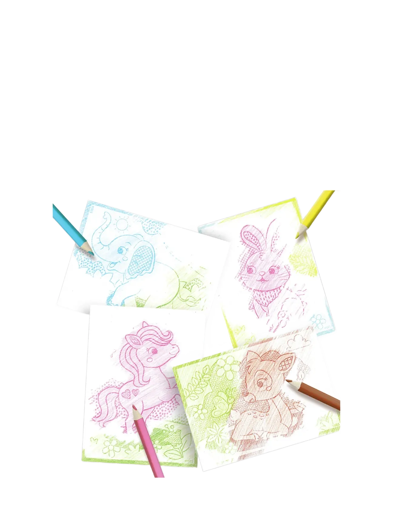 SES Creative - Scratch Colour Cards - Magic - farging & hobbybøker - multi - 1