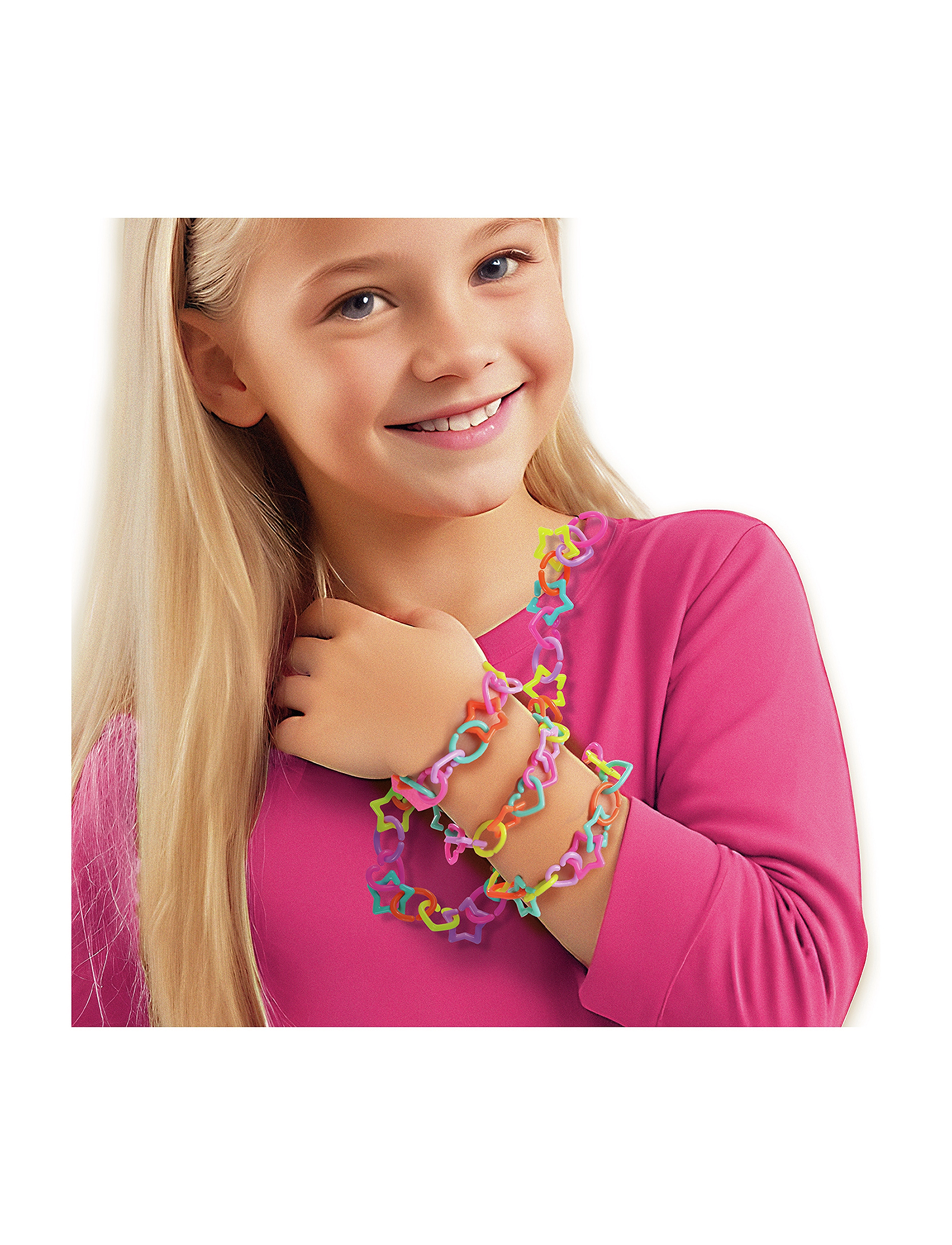 SES Creative Jewellery Bracelets & Necklaces Link Charms, One Size, Kids Jewellery, Mehrfarbig/gemustert - Bracelets, Kinder
