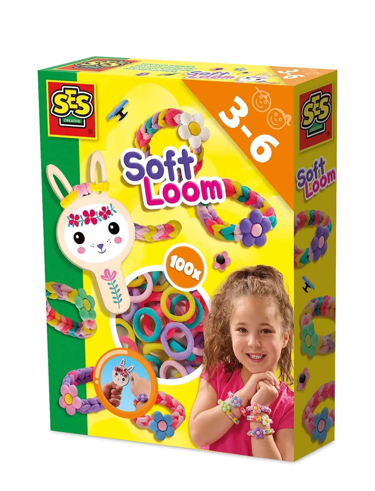 SES Creative Loom Bracelets Beginner, One Size, Craft, Mehrfarbig/gemustert - Craft Sets, Kinder