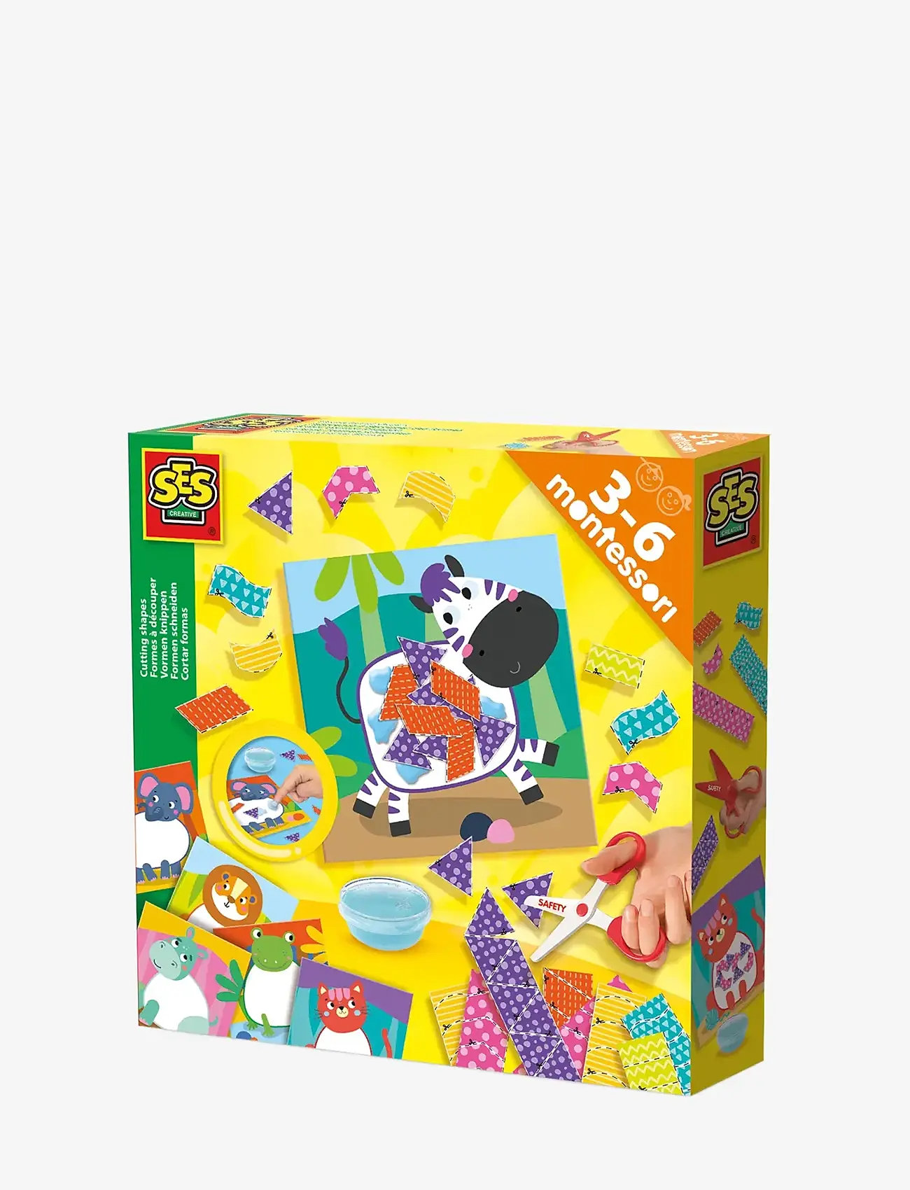 SES Creative - Montessori - Cutting Shapes - hobbysett - multi - 1