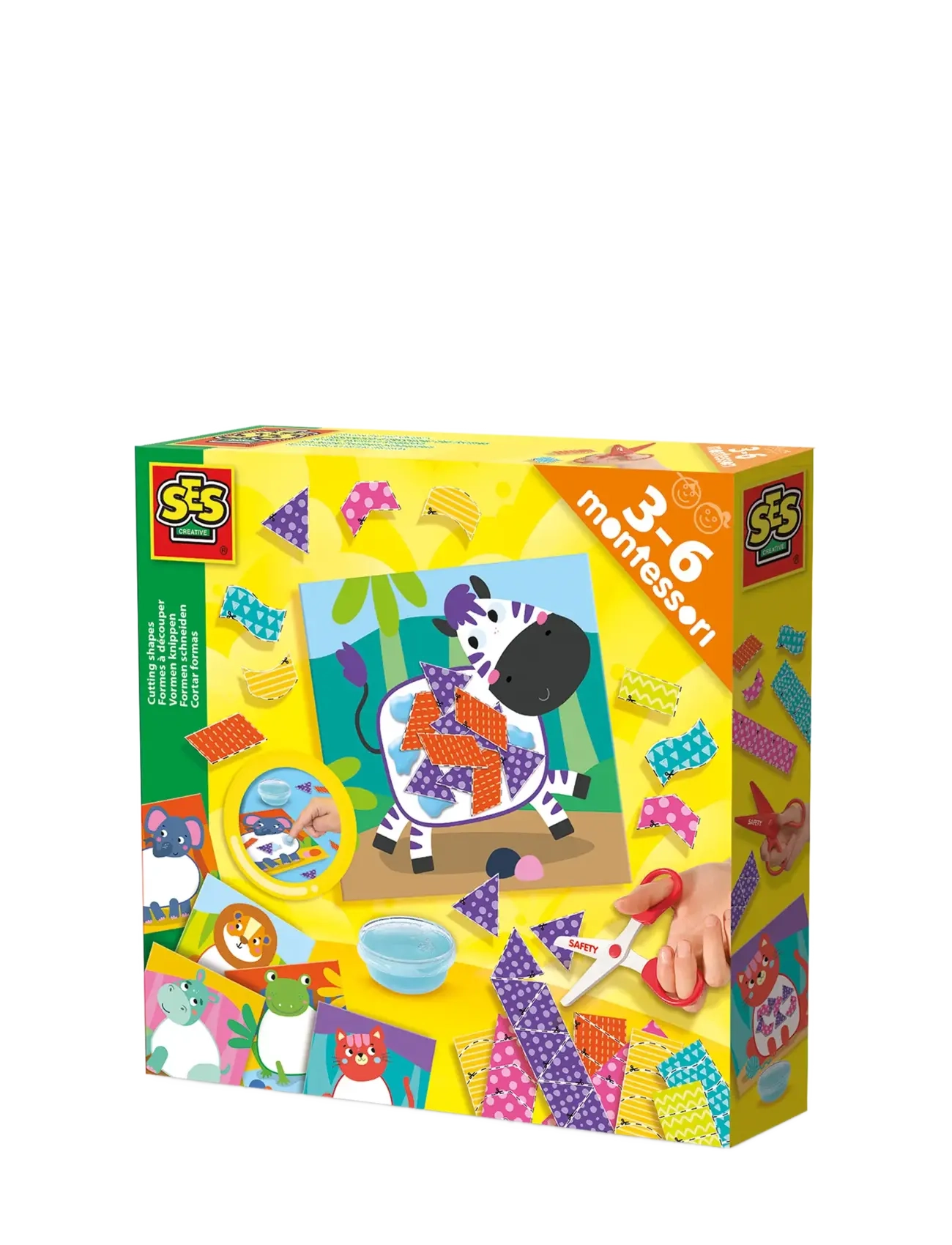 SES Creative Montessori - Cutting Shapes - Legetøj - MULTI / multi