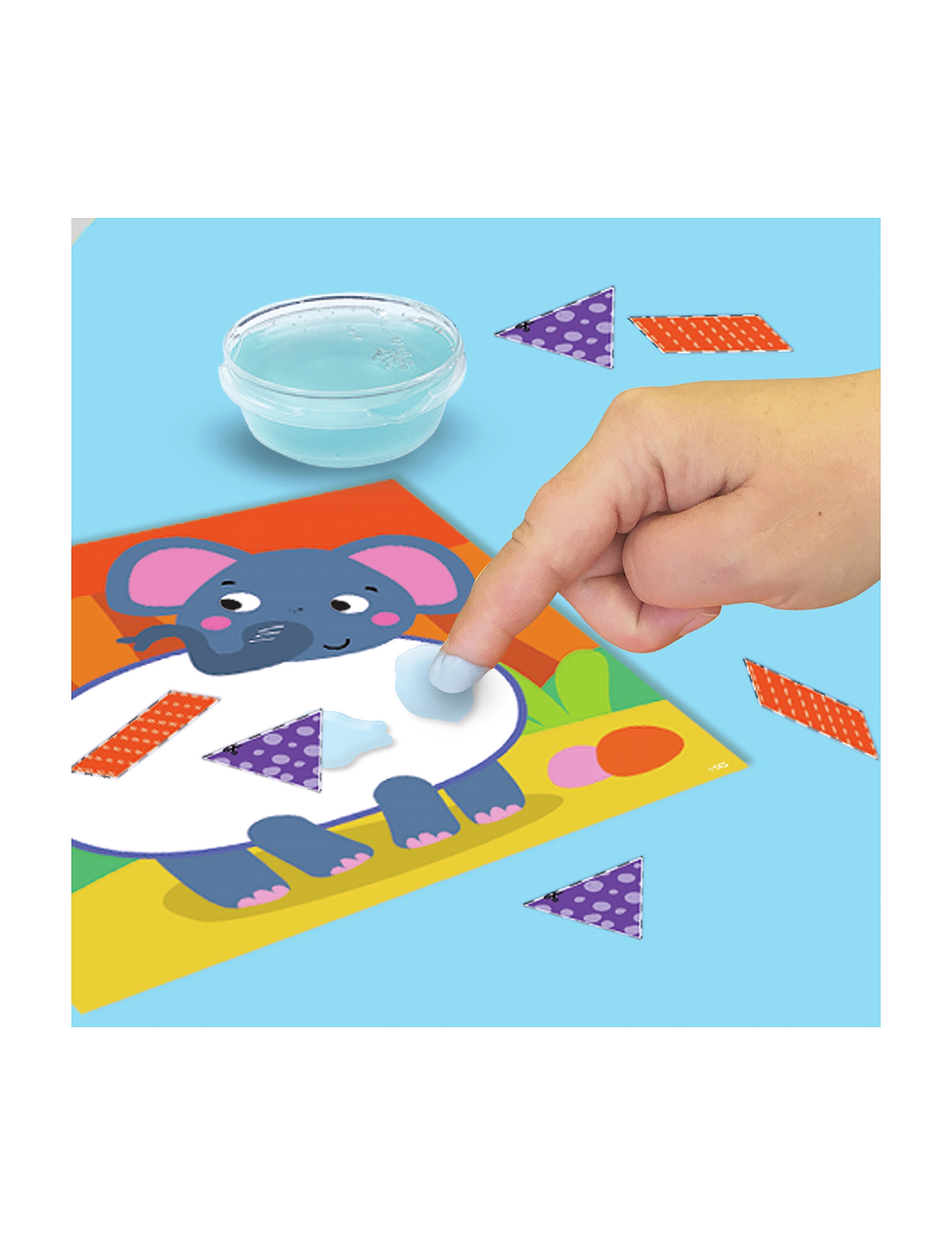 SES Creative Montessori Cutting Shapes, Craft Sæt, Multi/mønstret, Str: ONE SIZE