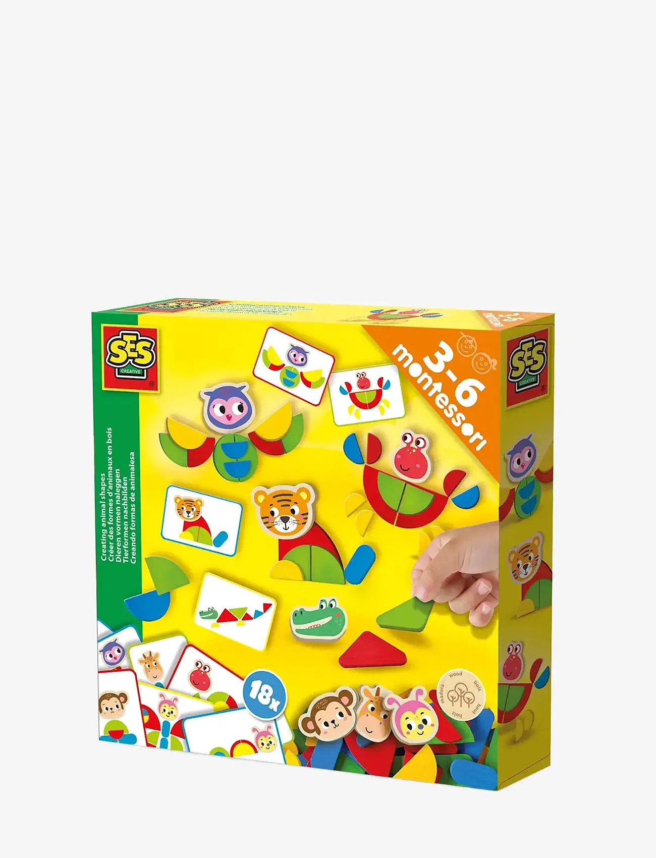 SES Creative - Montessori - Creating Animal Shapes - interaktiiviset lelut - multi - 0