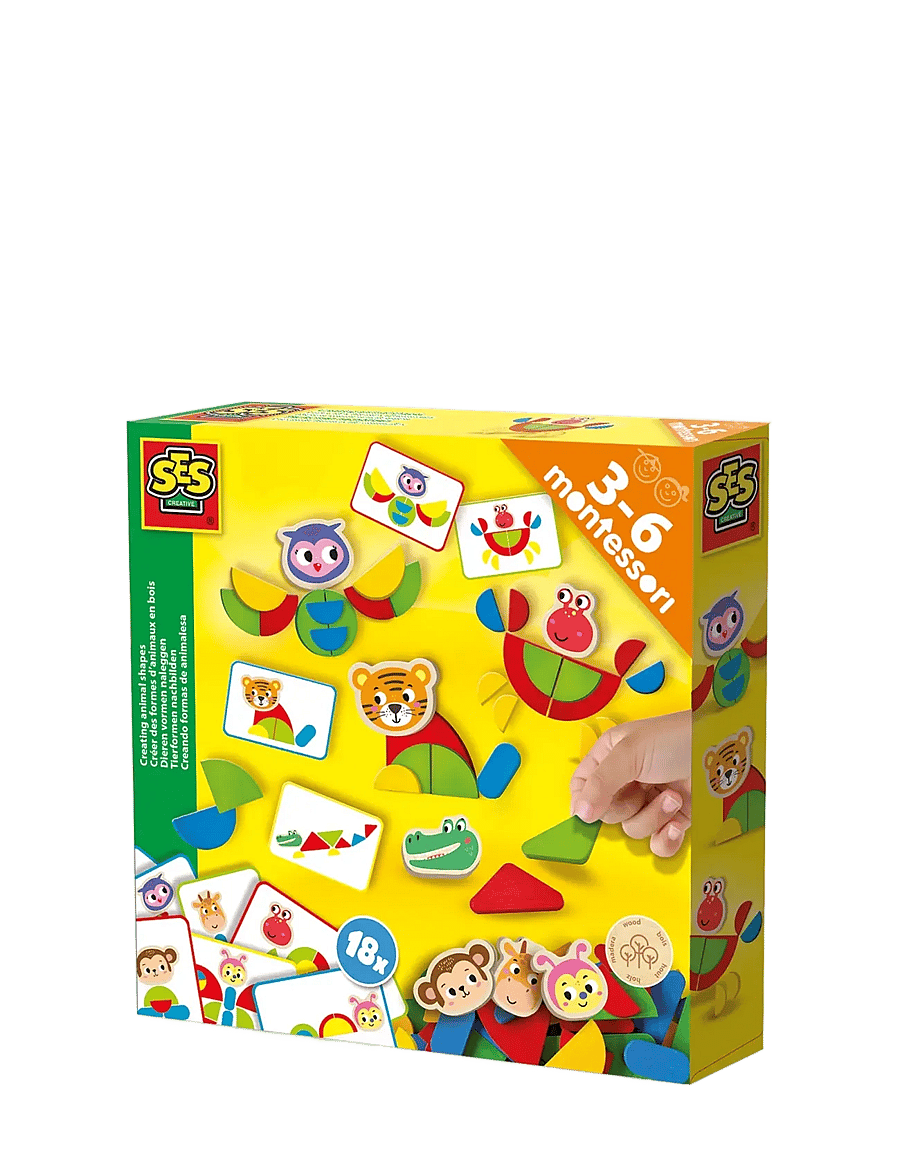 SES Creative - Montessori - Creating Animal Shapes - interaktives spielzeug - multi - 0