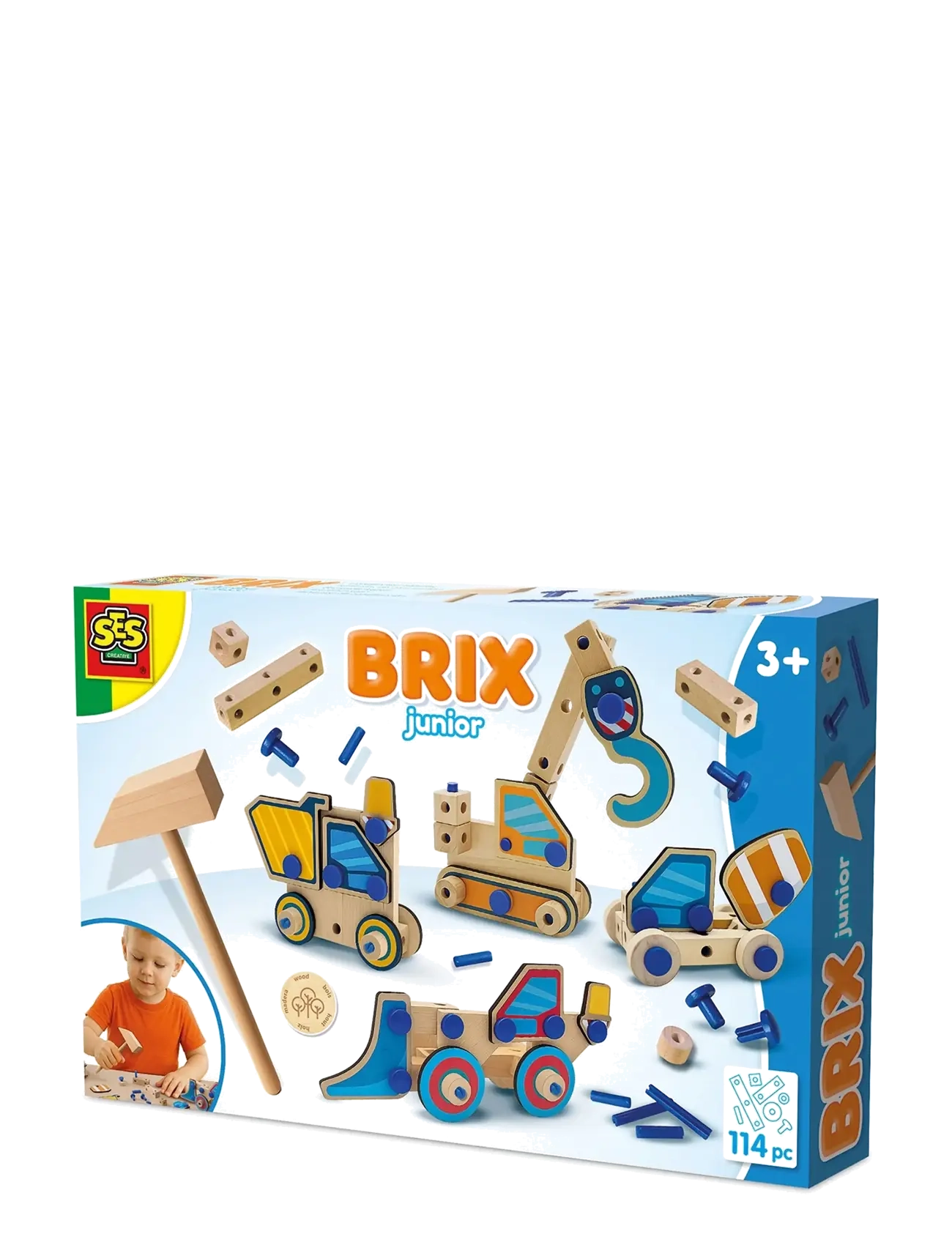 SES Creative Brix Junior - Construction Vehicles - Byggeklodser & Byggesæt - MULTI / multi
