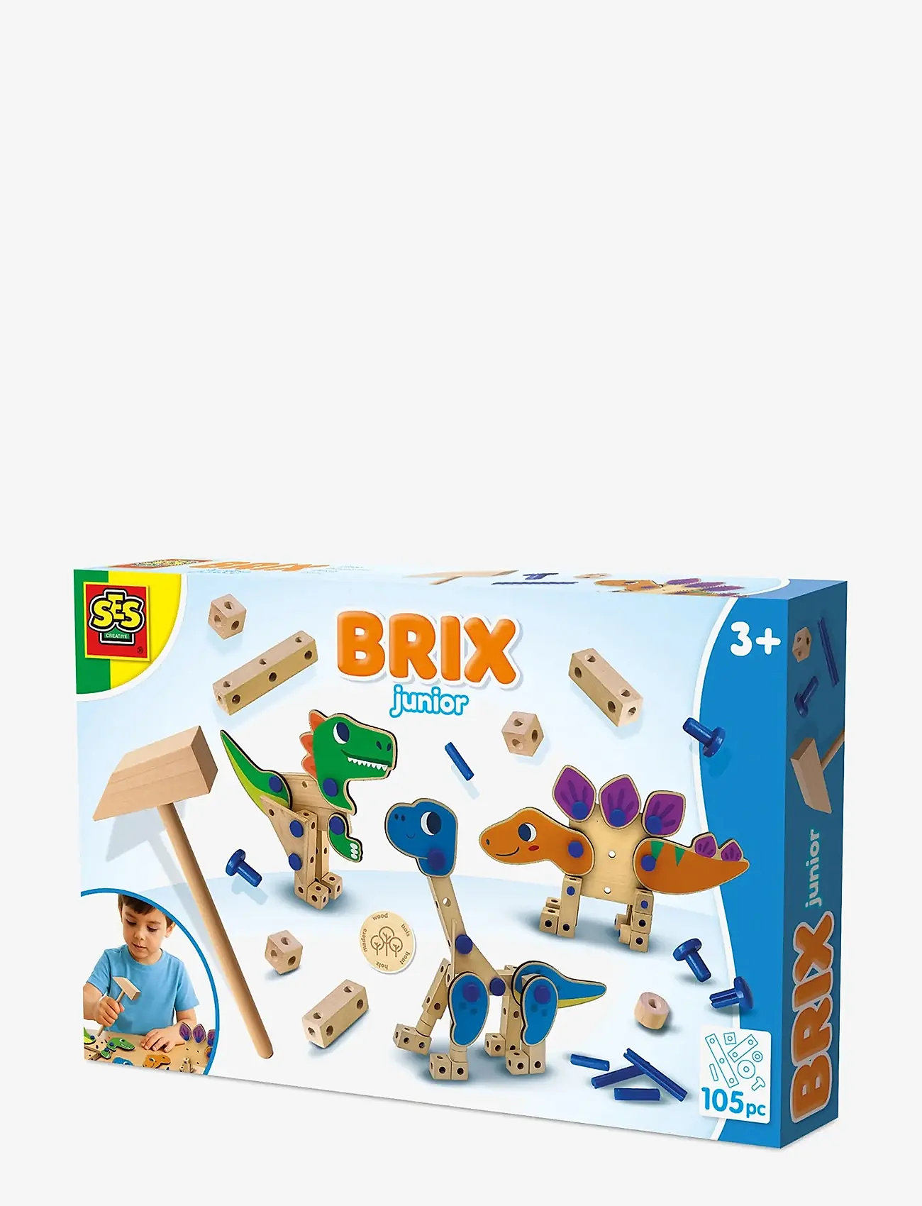 SES Creative - Brix Junior - Dinosaurs - byggsatser - multi - 1