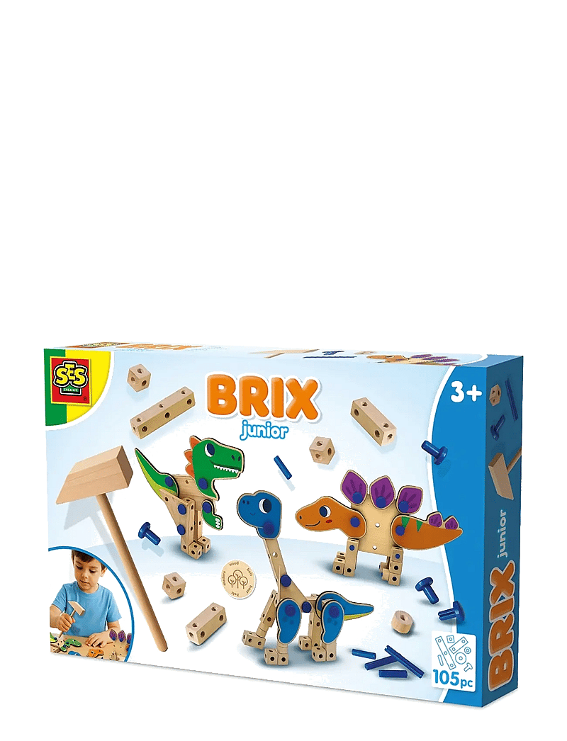 SES Creative - Brix Junior - Dinosaurs - ehituskomplektid - multi - 1
