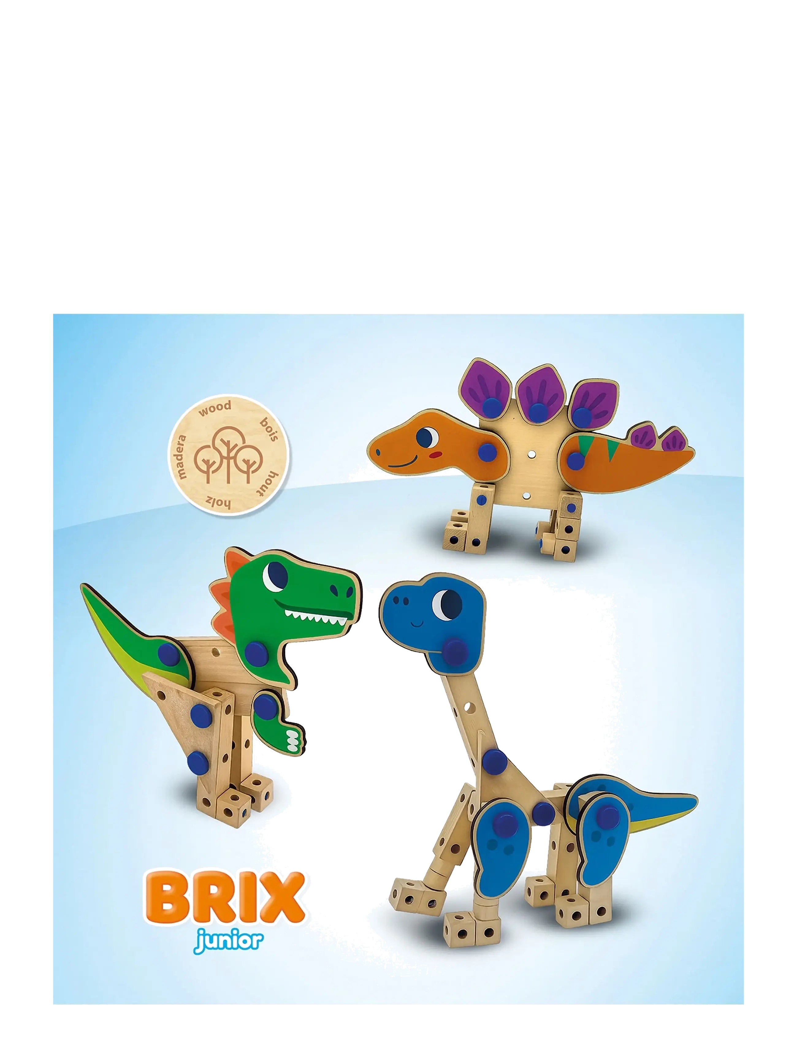 SES Creative - Brix Junior - Dinosaurs - byggesæt - multi - 2