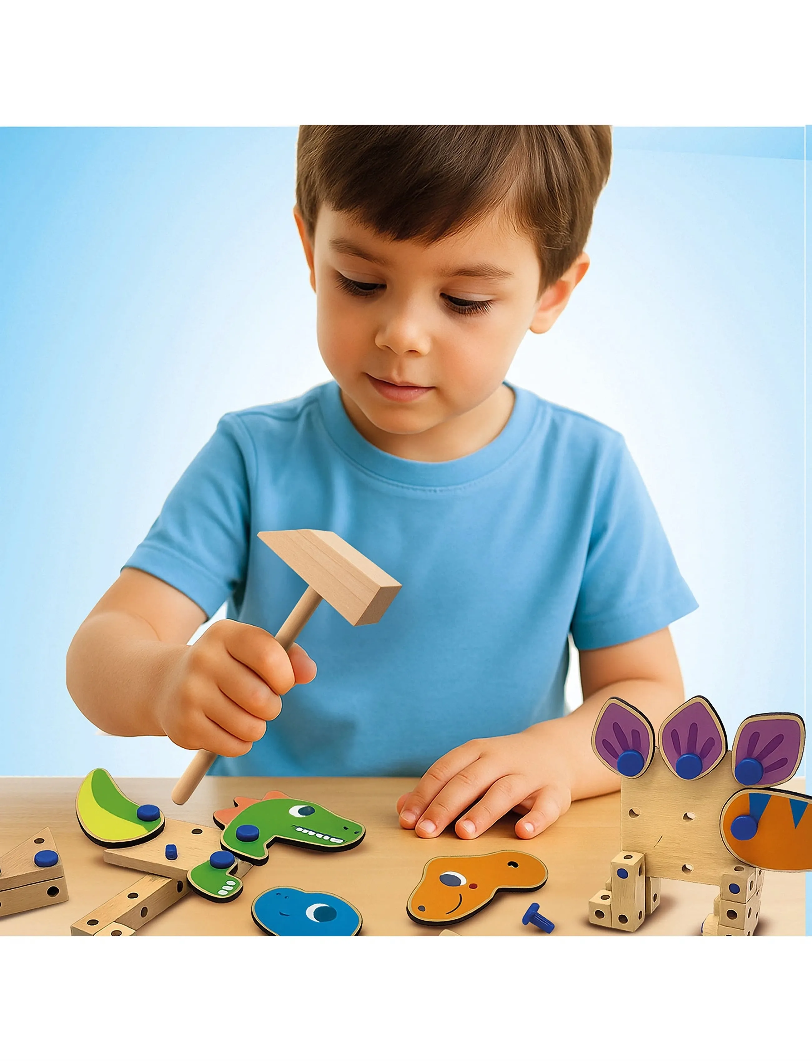 SES Creative Brix Junior Dinosaurs, Børn, Building Sæt, Multi/mønstret, Str: ONE SIZE