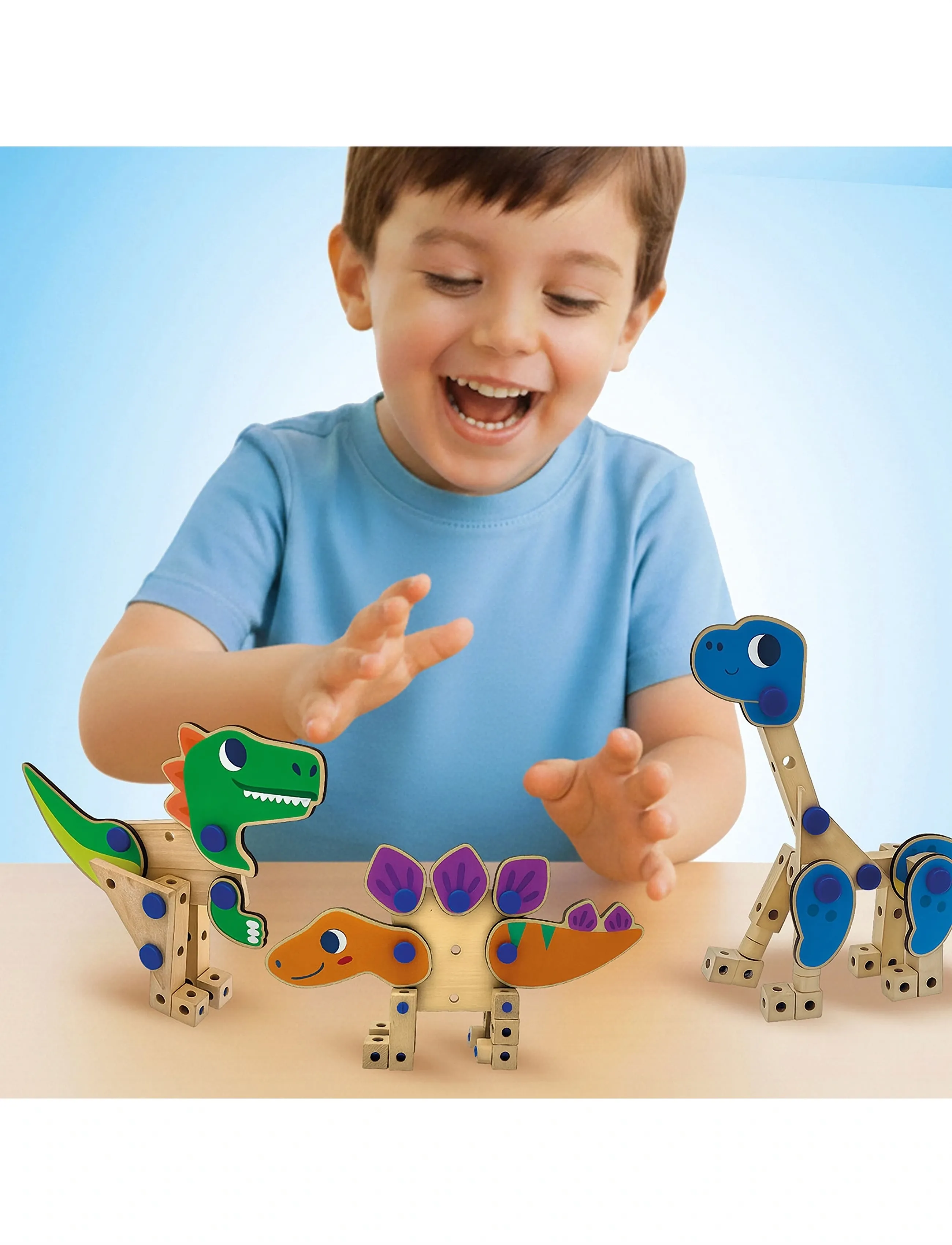 SES Creative - Brix Junior - Dinosaurs - byggesæt - multi - 3