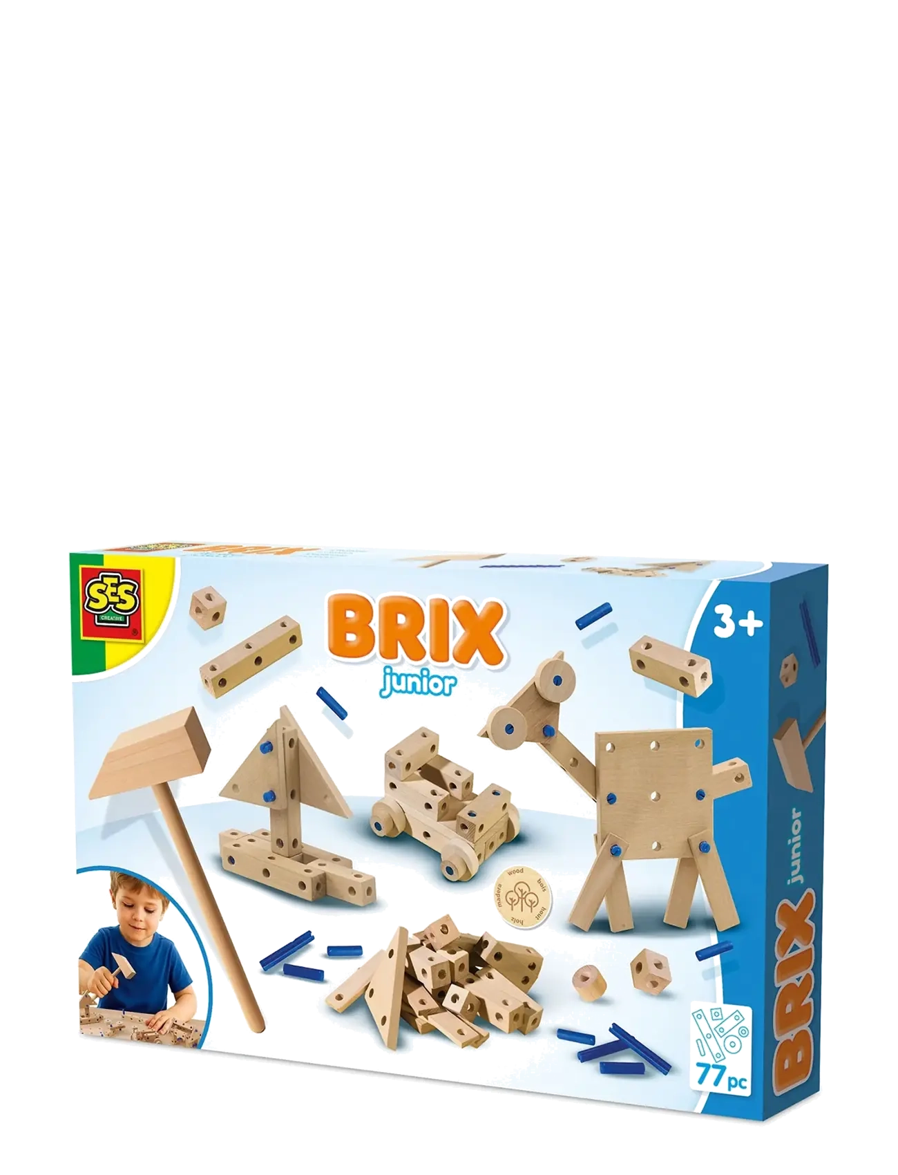 SES Creative Brix Junior - Creations - Byggeklodser & Byggesæt - MULTI / brown