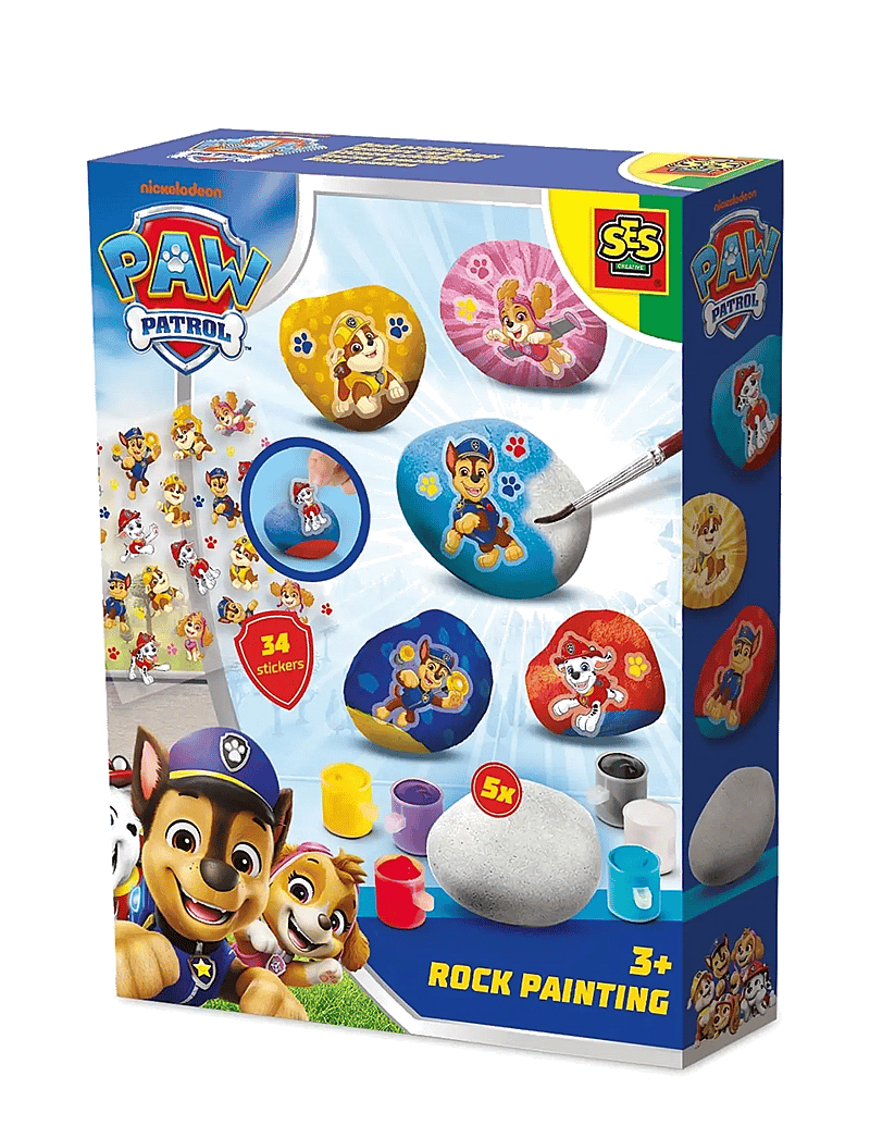 SES Creative - Paw Patrol - Rock Painting - käsitöökomplekt - multi - 0
