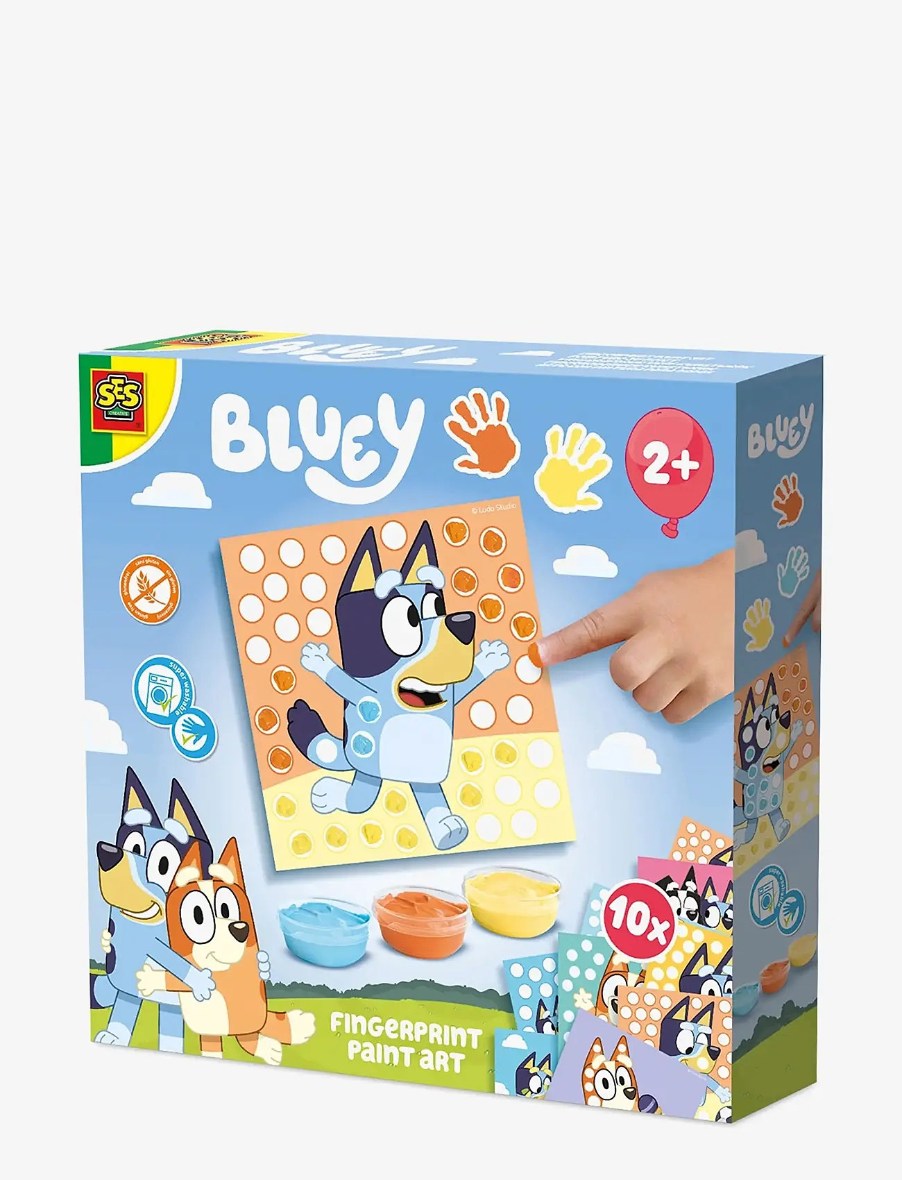 SES Creative - Bluey - Fingerpaint - Print Art - maling - multi - 1