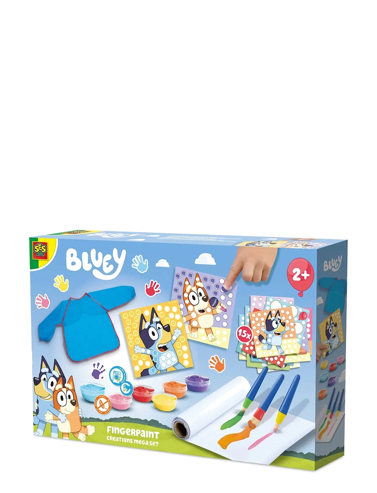 SES Creative Bluey - Fingerpaint - Creations Mega Set - Spielzeug - MULTI / blue