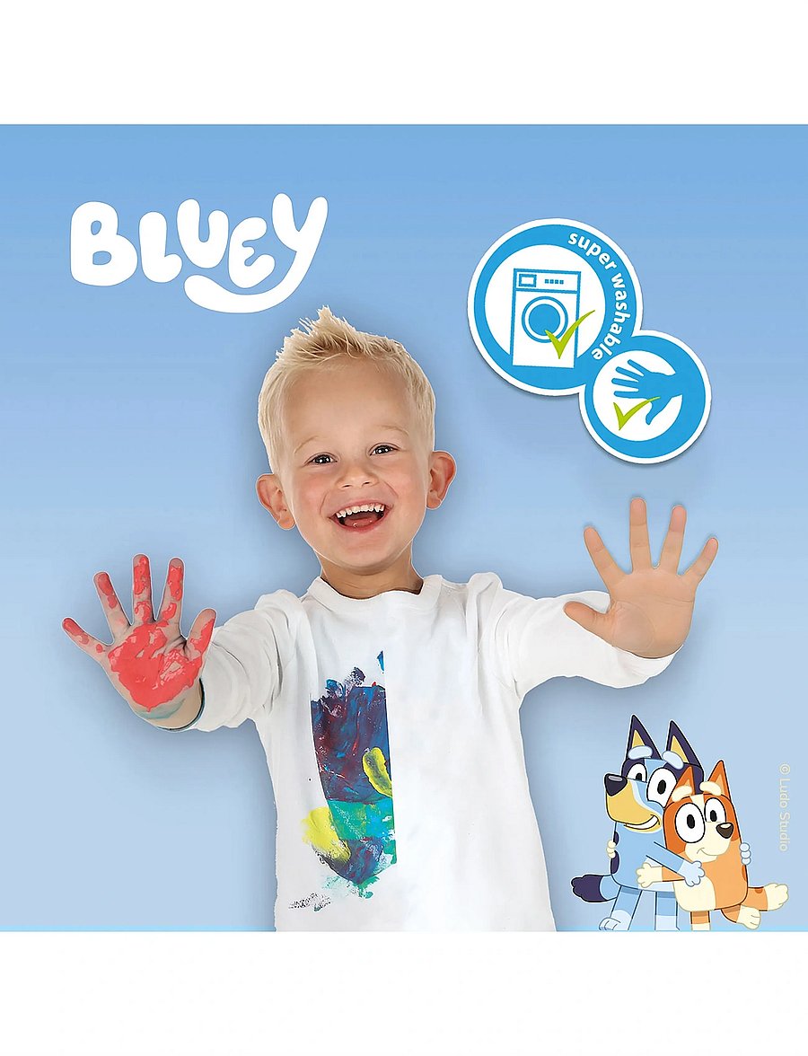 SES Creative - Bluey - Fingerpaint - Creations Mega Set - värvid - multi - 3