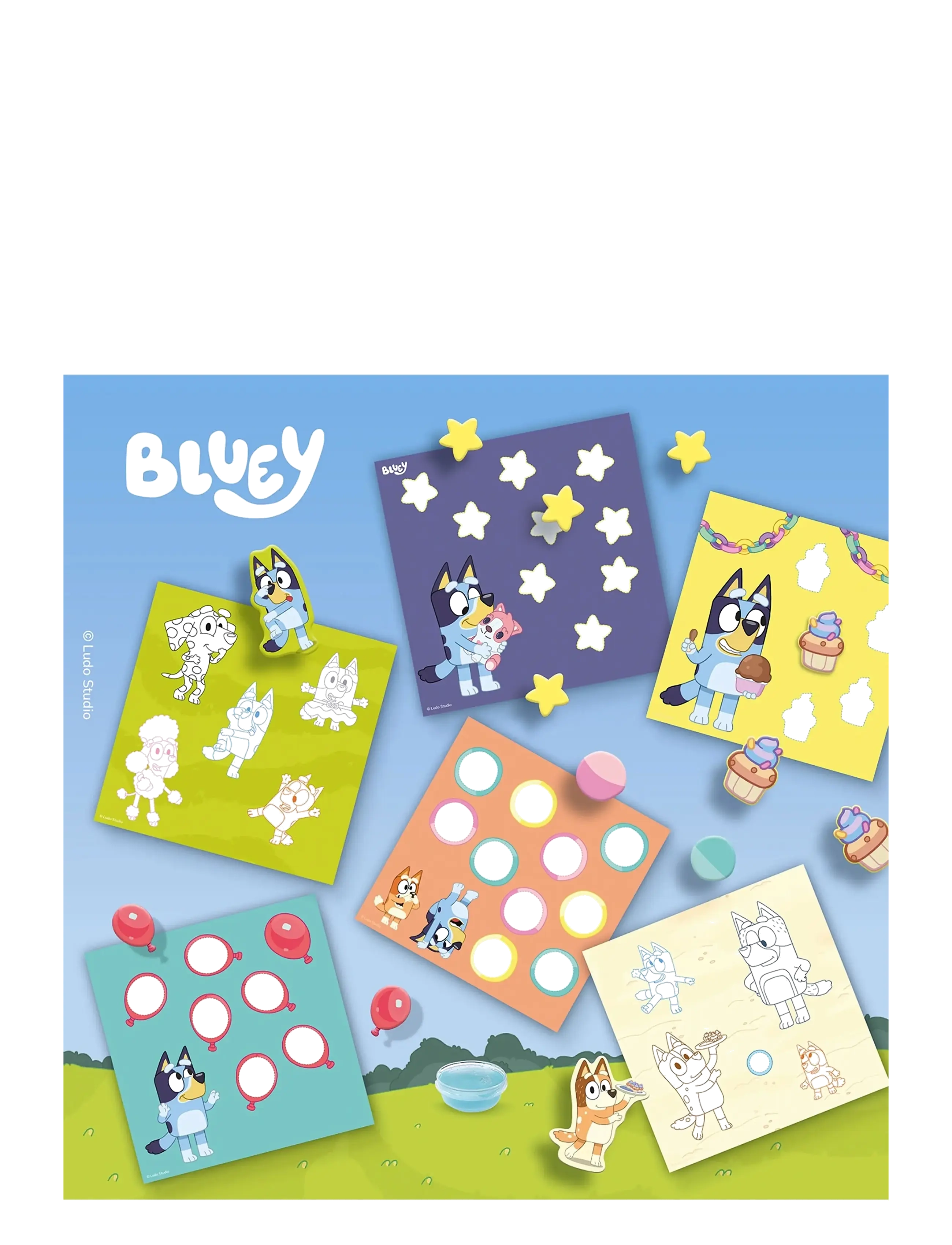 SES Creative - Bluey - Sticking Shapes - kit de loisirs créatifs - multi - 3