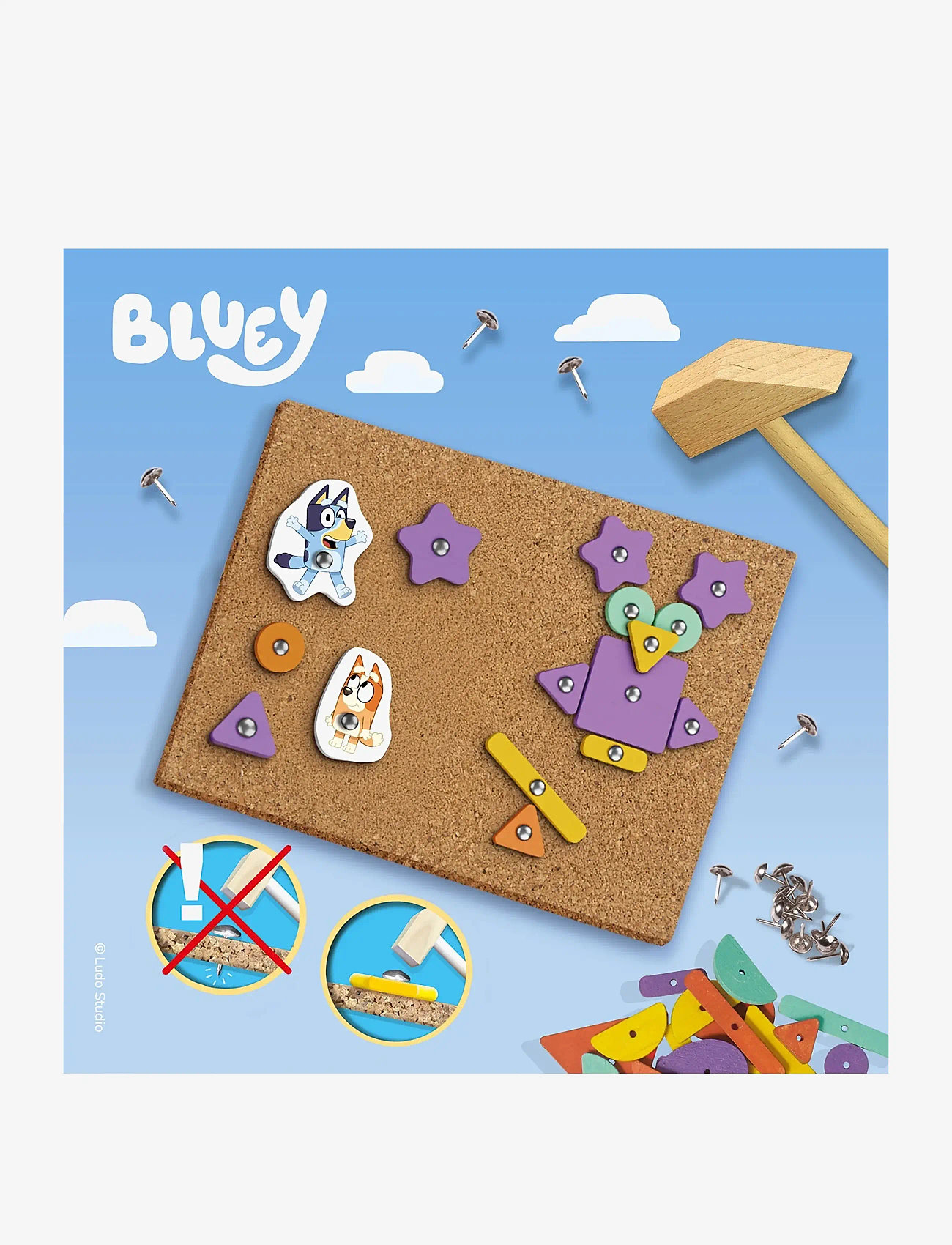 SES Creative - Bluey - Hammer Tic - kreasæt - multi - 3