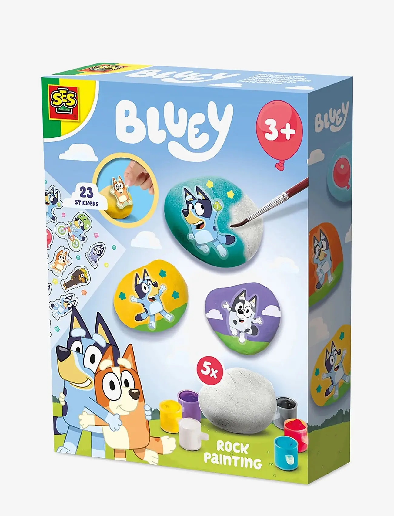 SES Creative - Bluey - Rock Painting - käsitöökomplekt - multi - 1