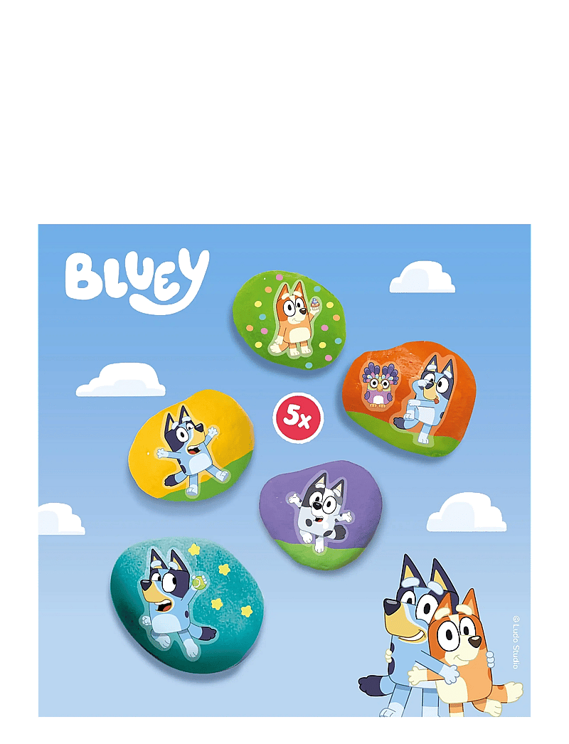 SES Creative - Bluey - Rock Painting - käsitöökomplekt - multi - 3