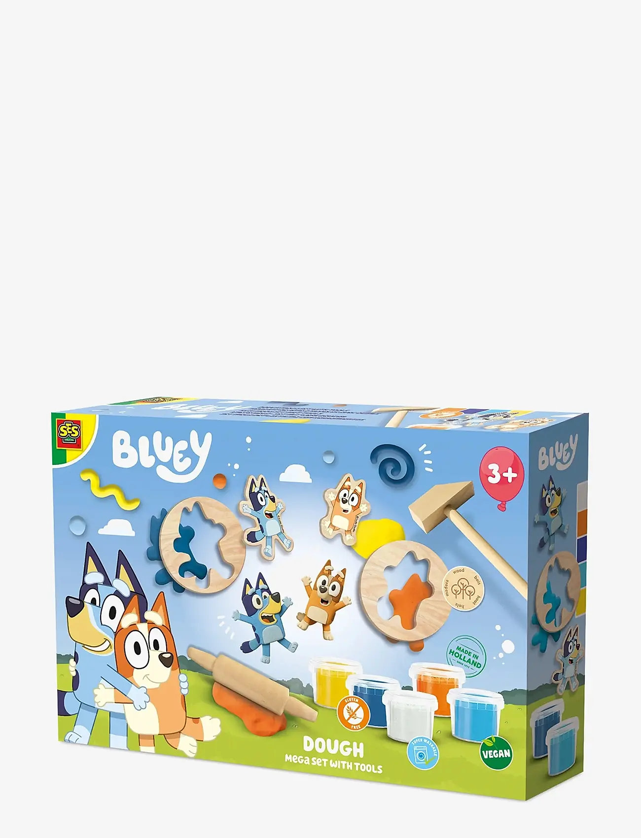 SES Creative - Bluey - Dough mega set 5 x 90g - spielknete - multi - 0