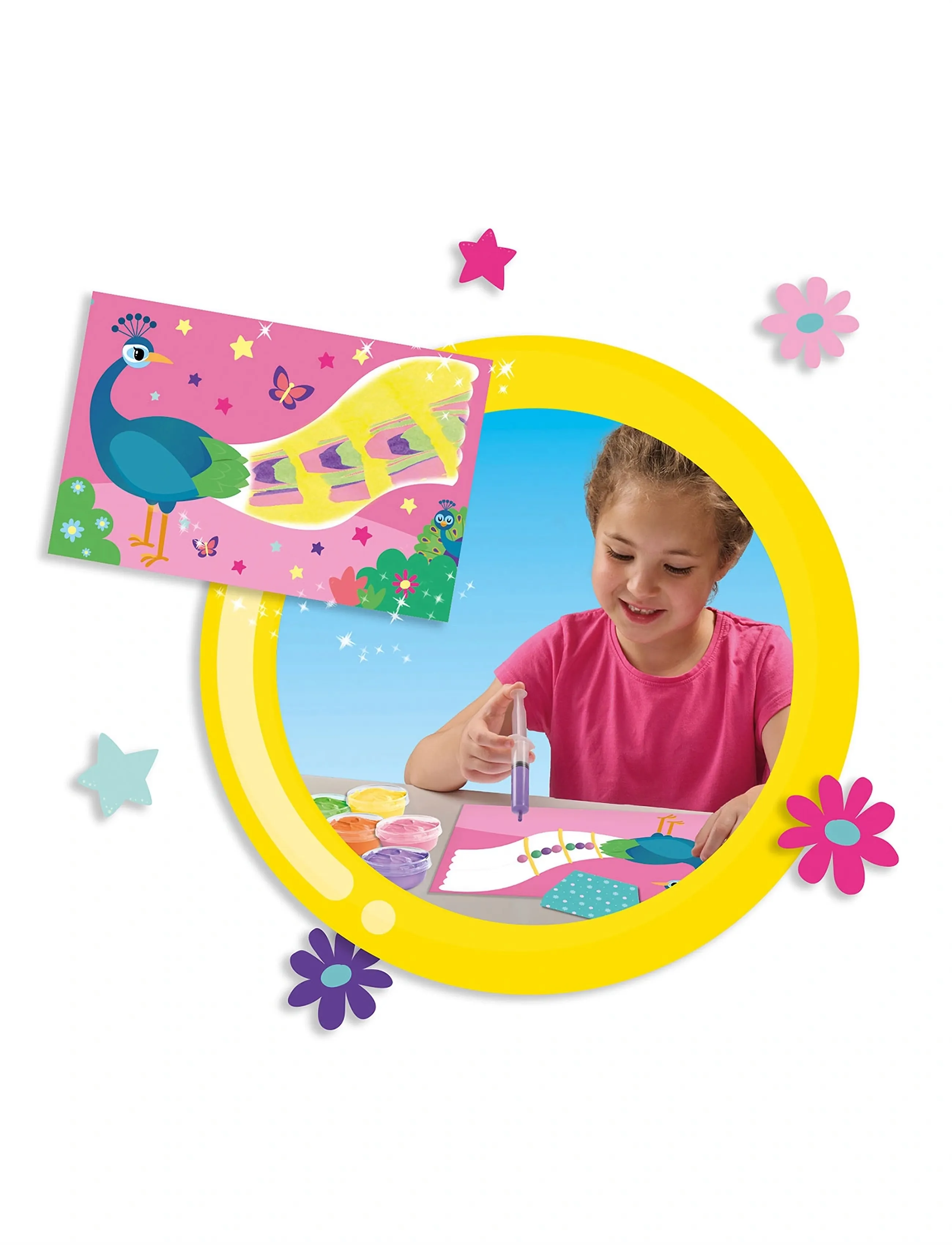 SES Creative Squeegee Art, One Size, Multi/patterned, Håndværk > Håndværkssæt, Børn