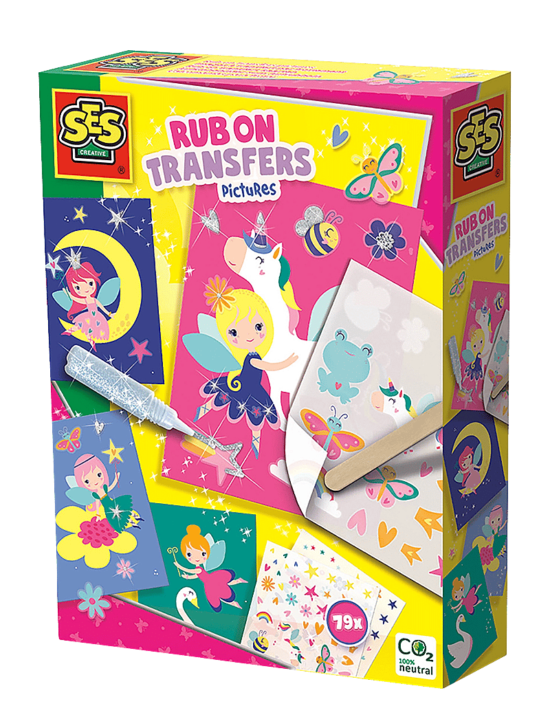 SES Creative - Rub on Transfers Pictures - käsitöökomplekt - multi - 0