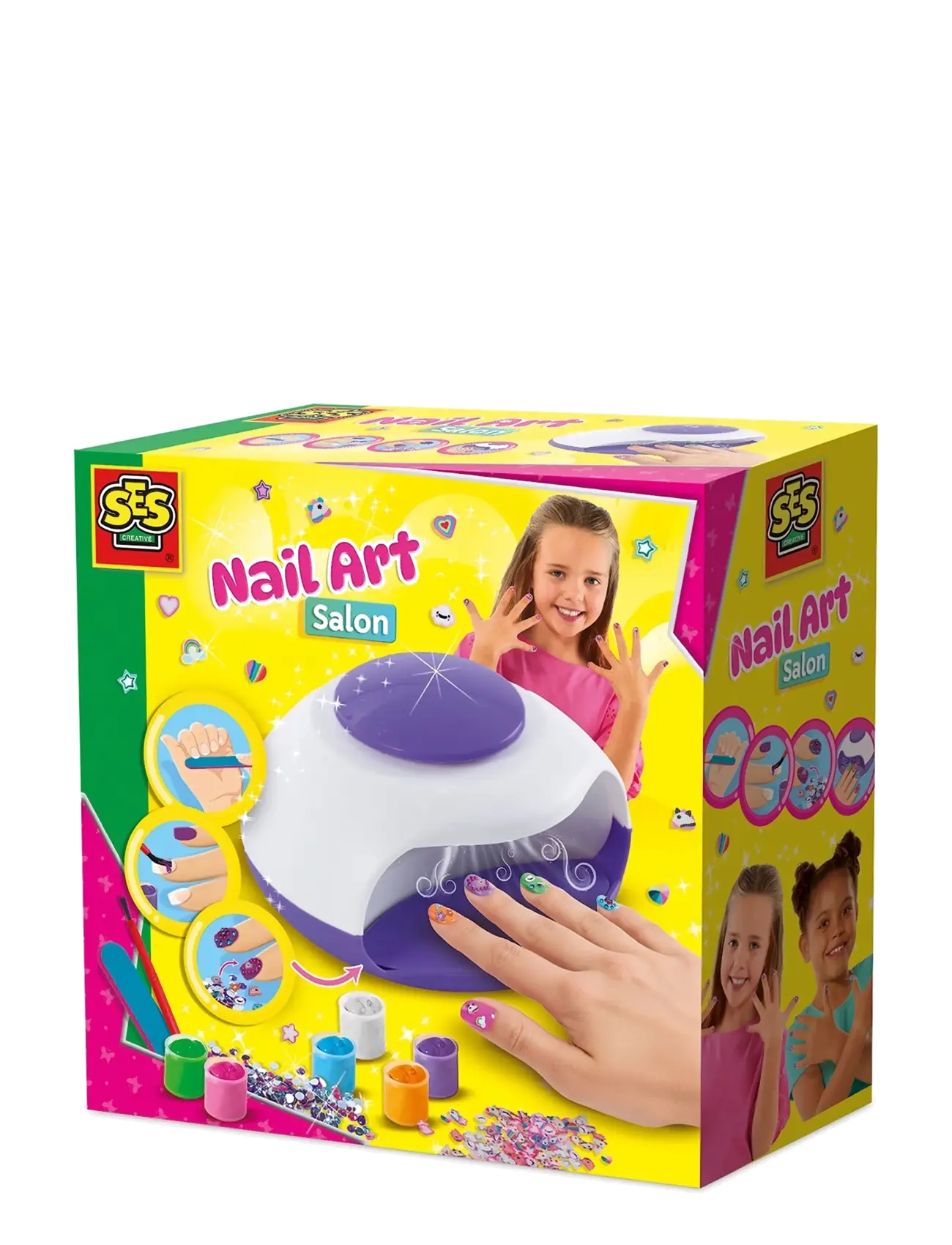 SES Creative Make-Up - Nail Art Salon, One Size, Multi/patterned, Håndværk > Håndværkssæt, Børn